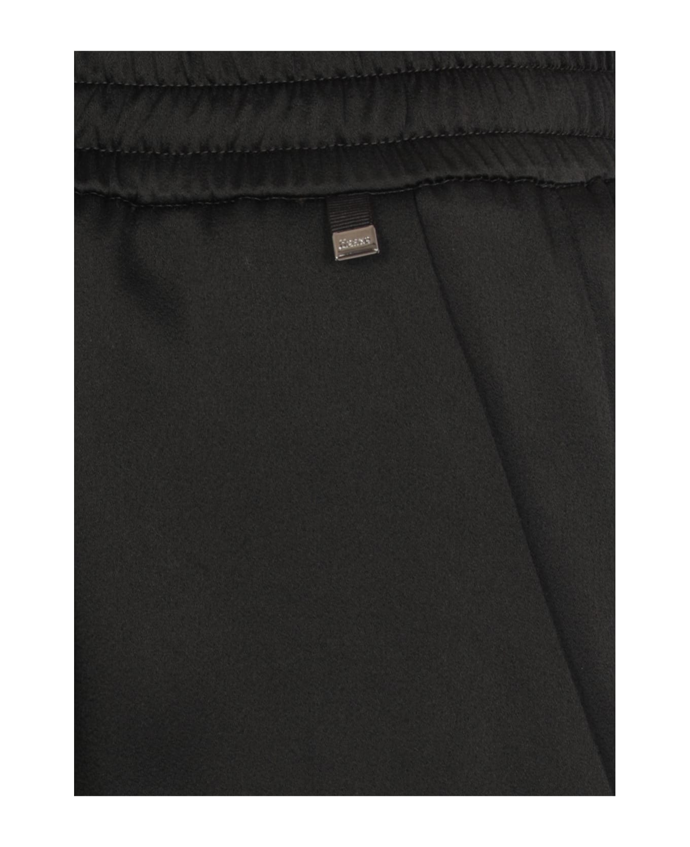 Herno Satin Pants - Black