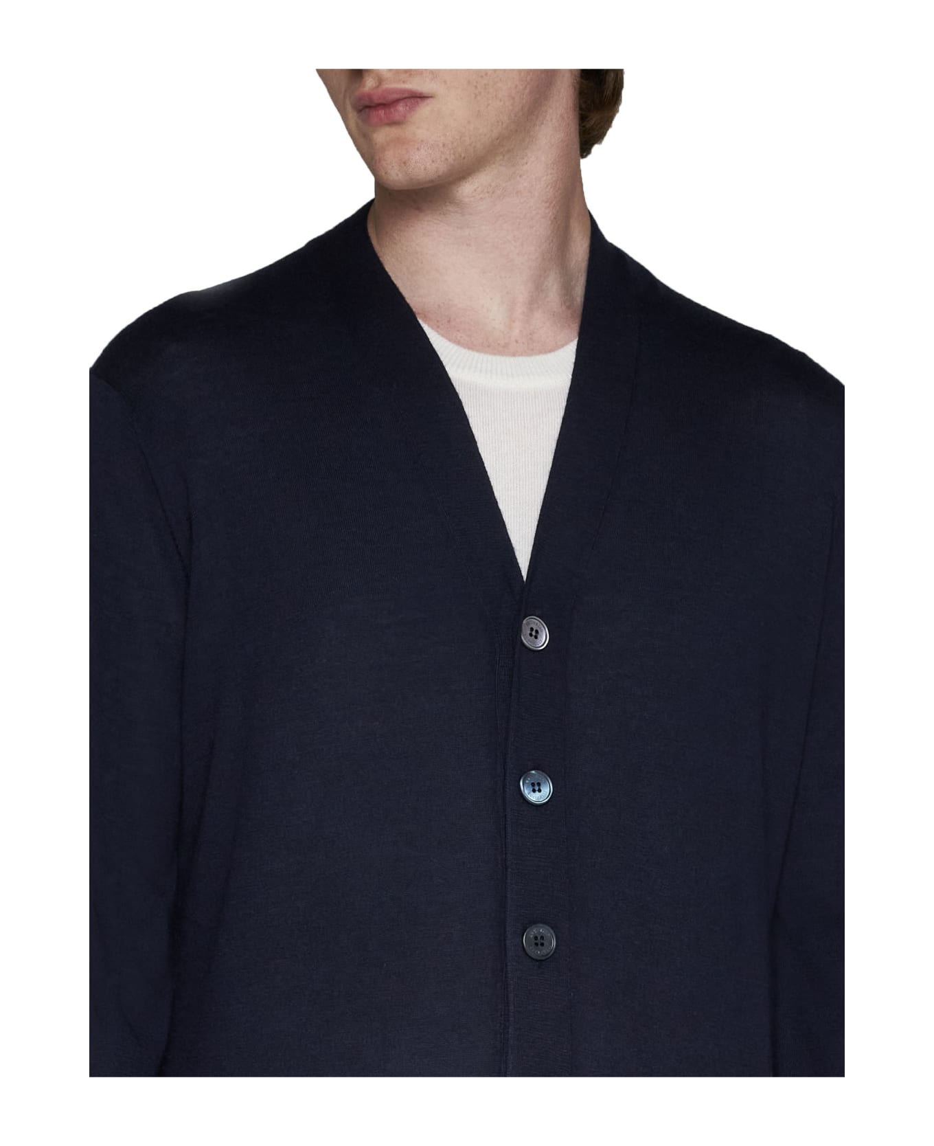 Brunello Cucinelli V-neck Button-up Cardigan - Blu
