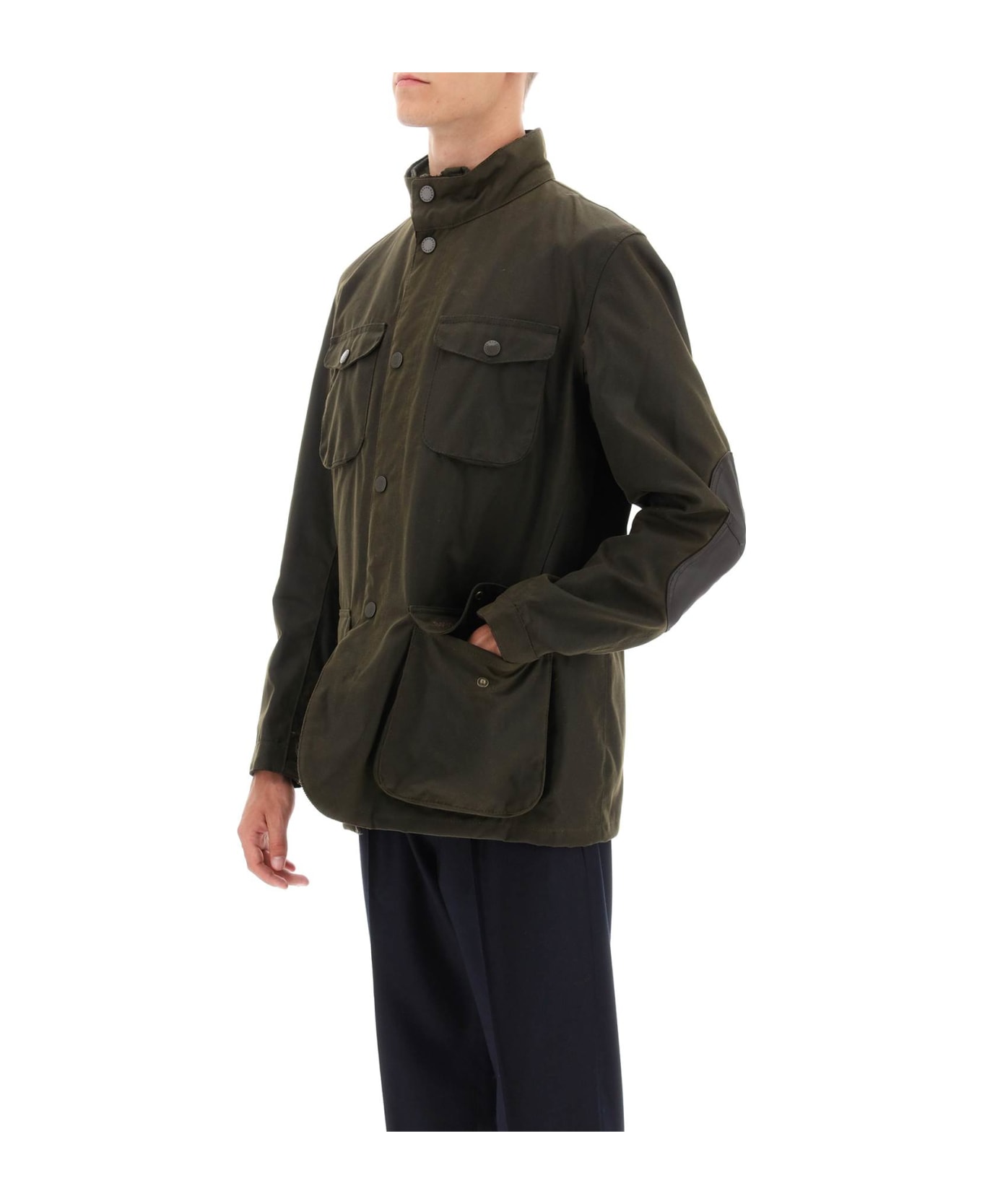 Barbour 'ogston' Waxed Jacket - Olive