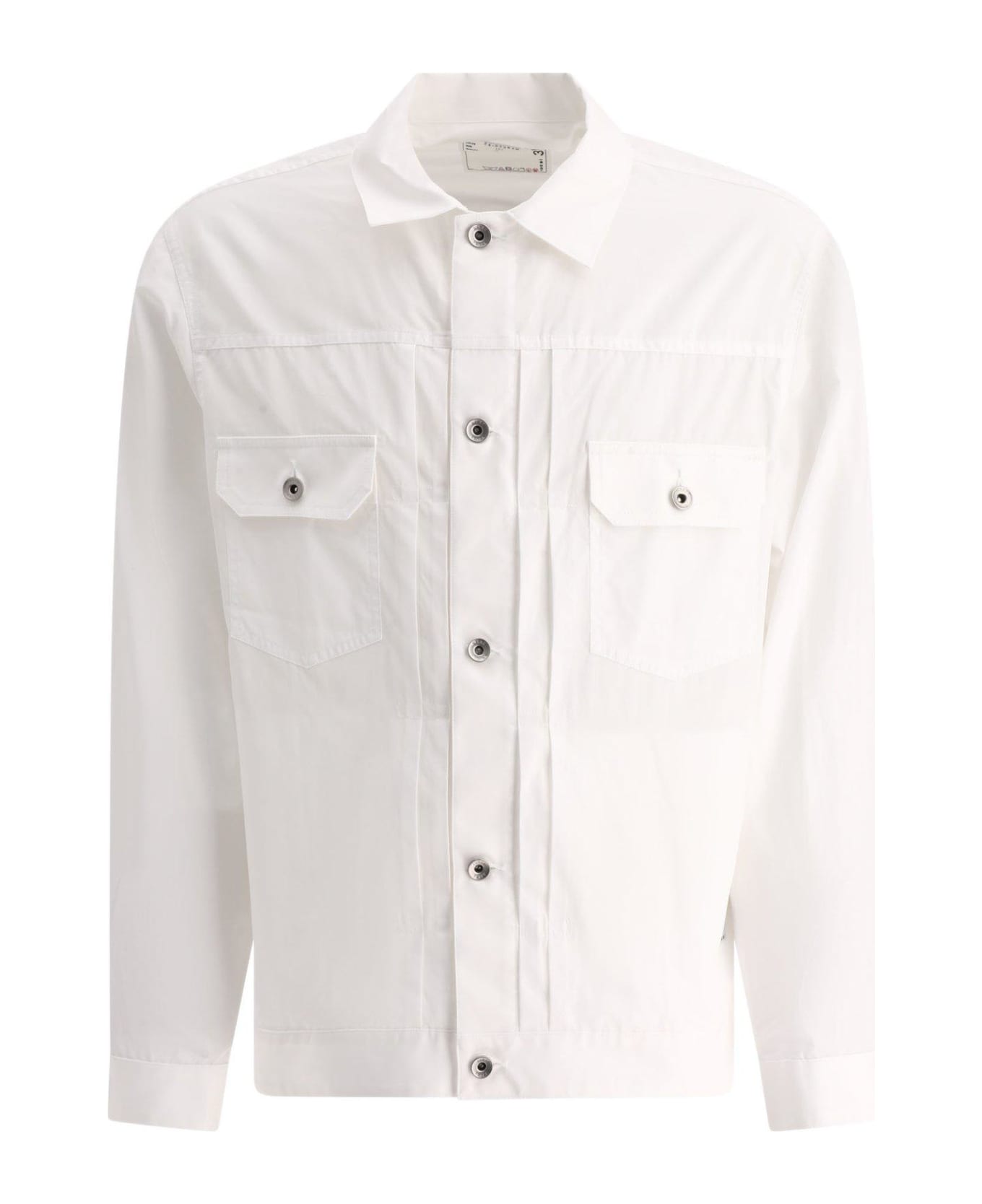 Sacai Long Sleeved Thomas Mason Shirt - 151 OFF WHITE シャツ