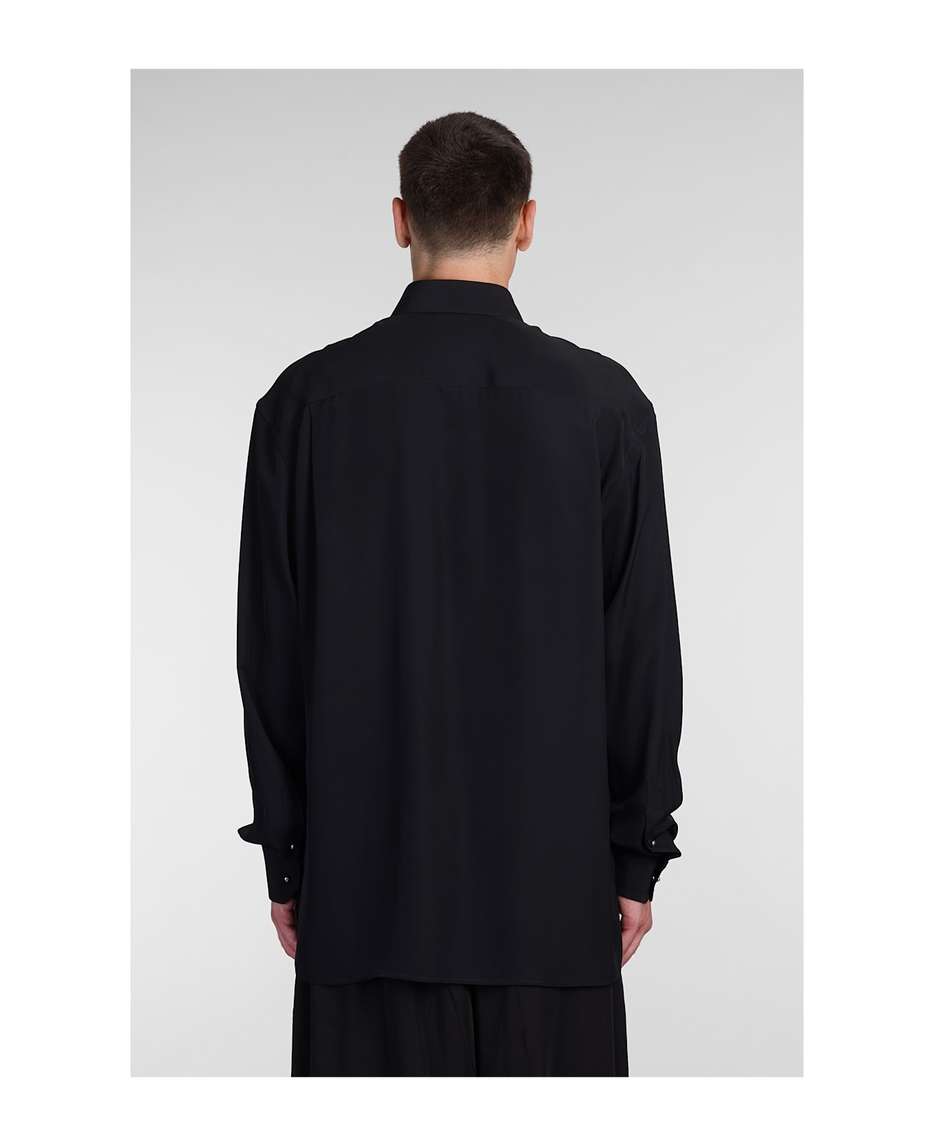 Mugler Shirt In Black Viscose - black