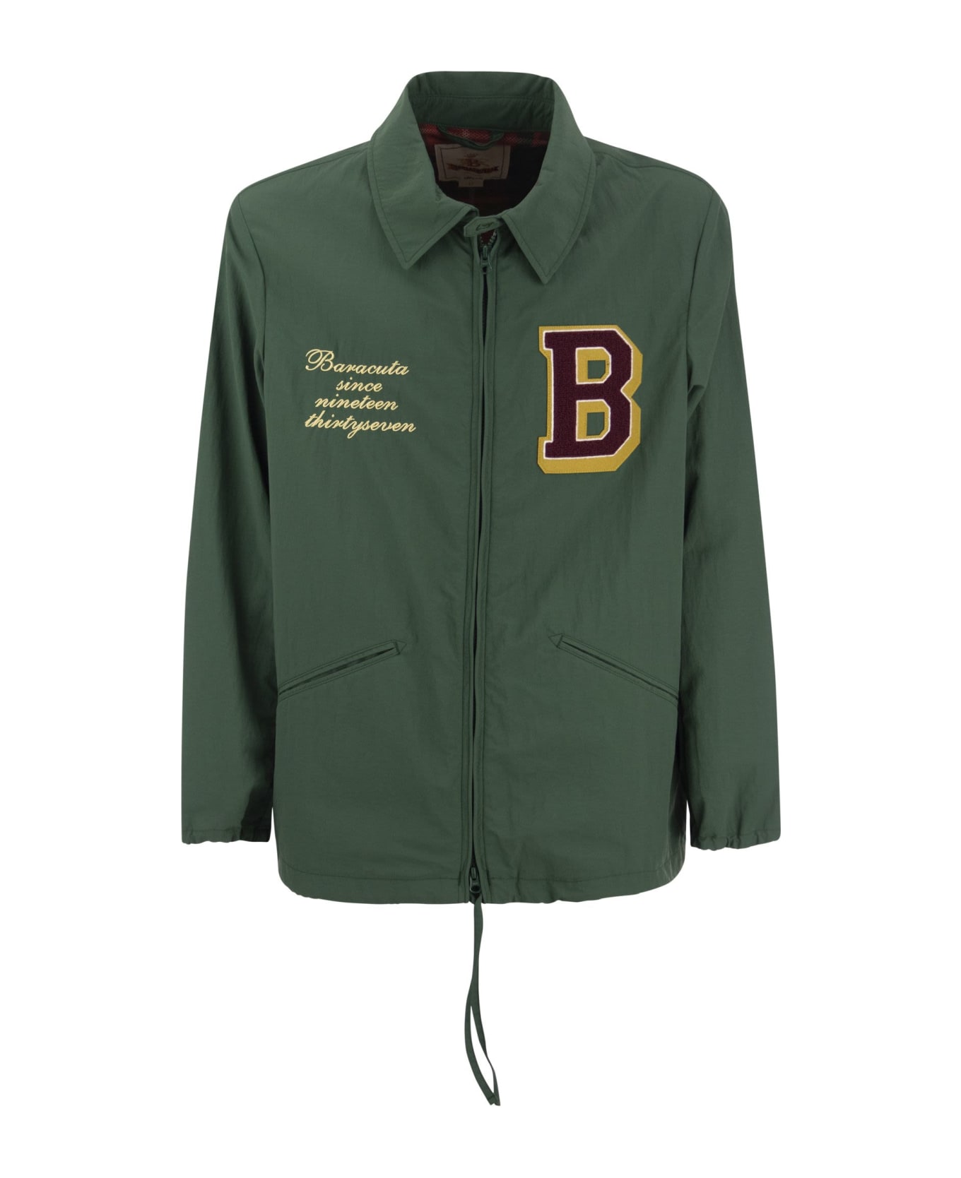 Baracuta Coach - Jacket With Logo On Chest - Green
