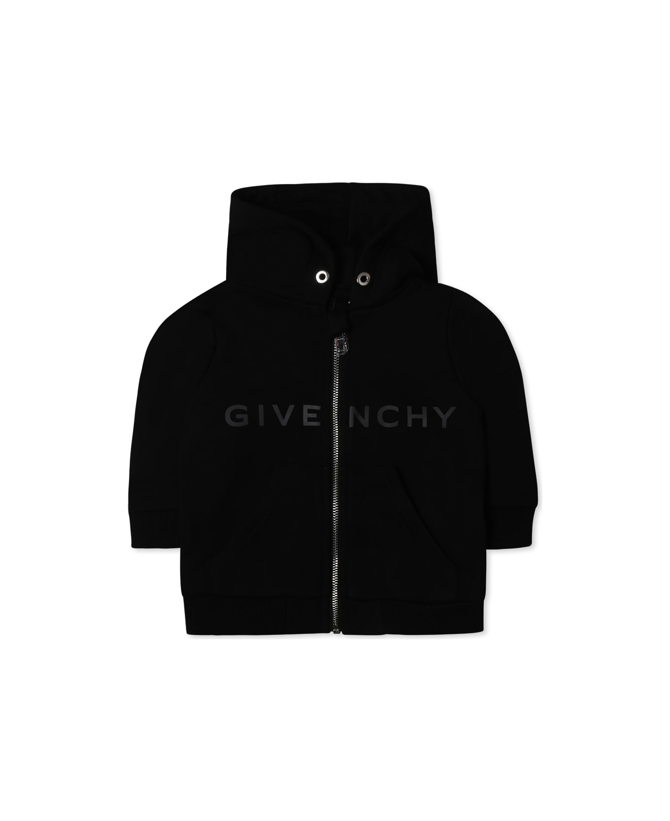 Givenchy Black Sweatshirt For Baby Boy With Logo - Black