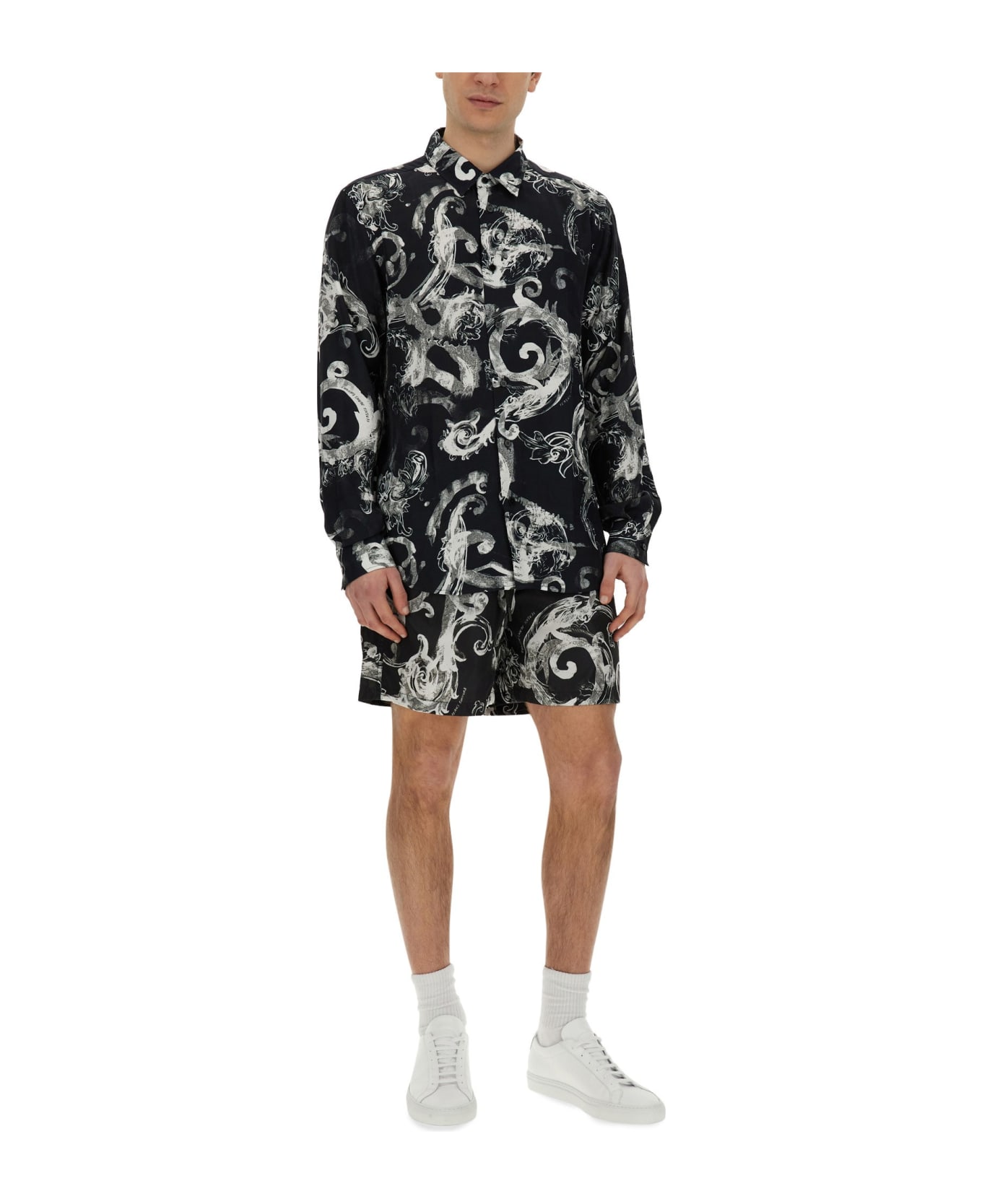 Versace Jeans Couture Printed Shirt - NERO