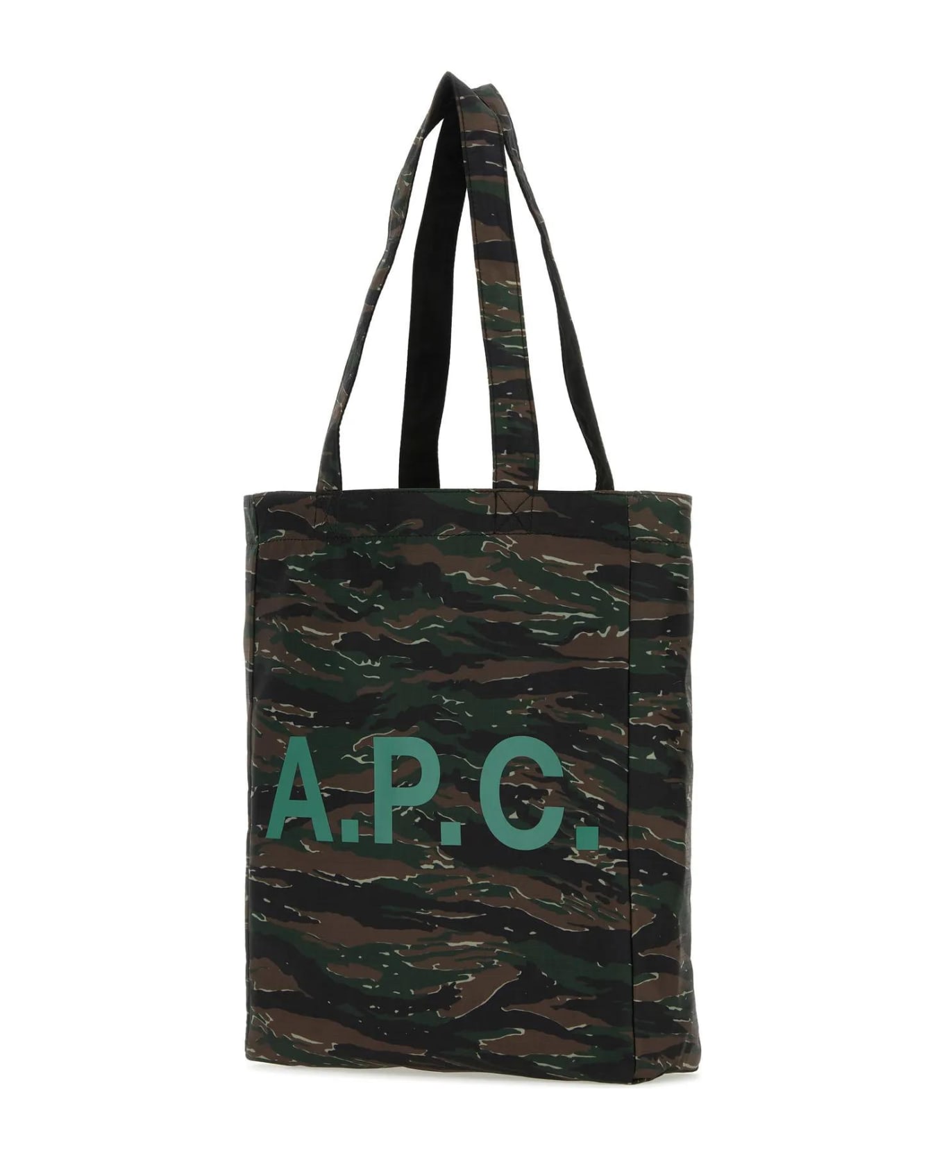 A.P.C. Reversible Shopping Bag - Verde トートバッグ