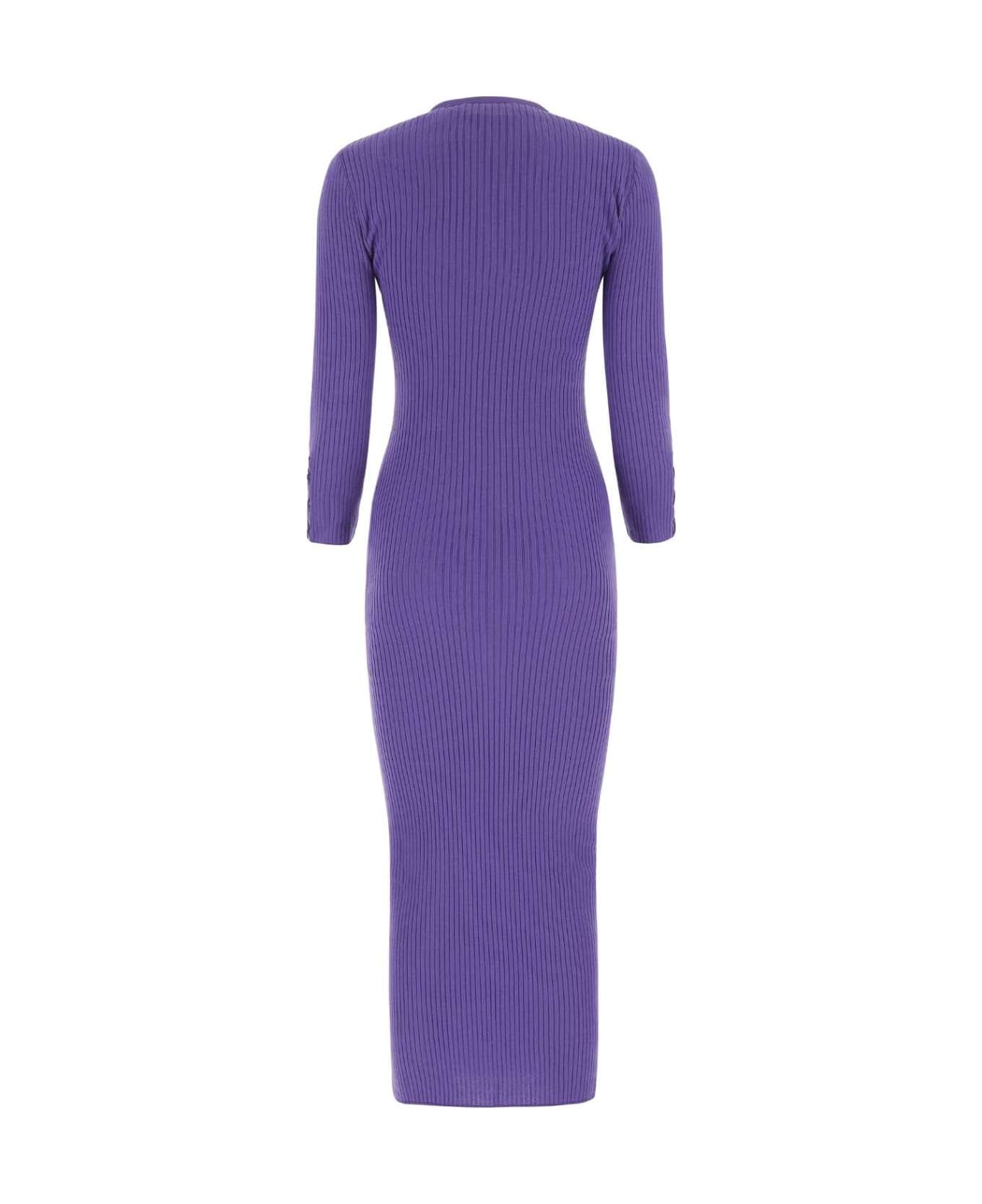 Moschino Purple Wool Dress - 0278 ワンピース＆ドレス