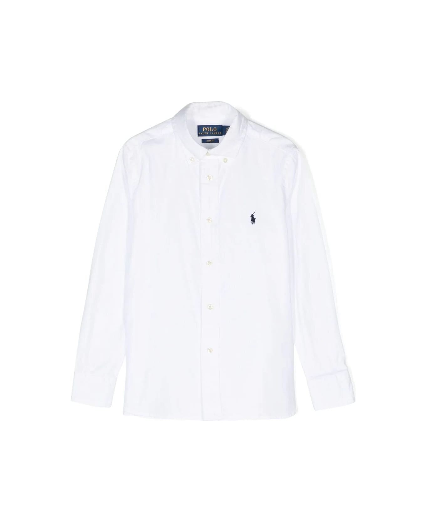 Polo Ralph Lauren Slim Fit-tops-shirt - White