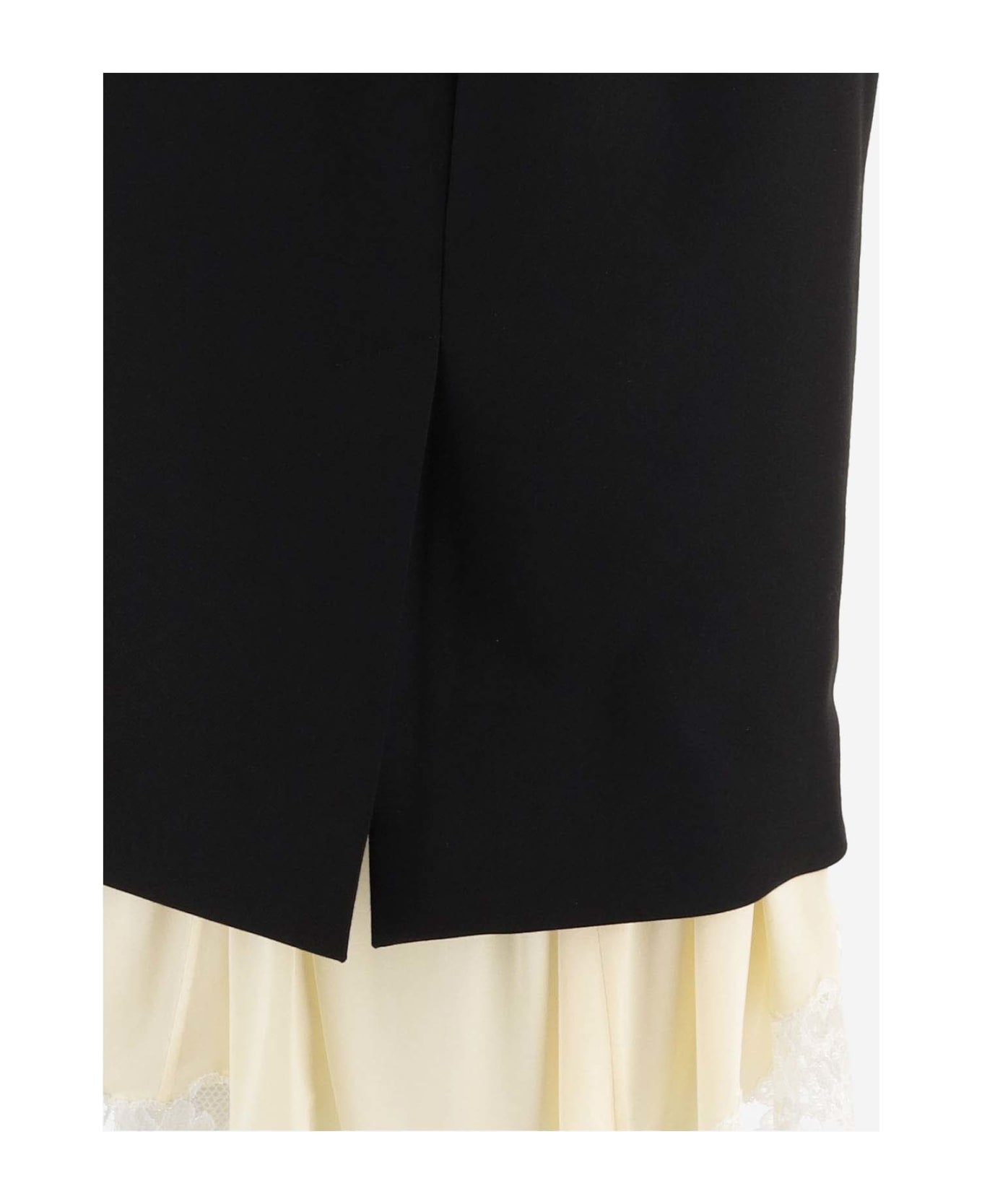 Balenciaga Wool Tailored Lingerie Skirt - Black