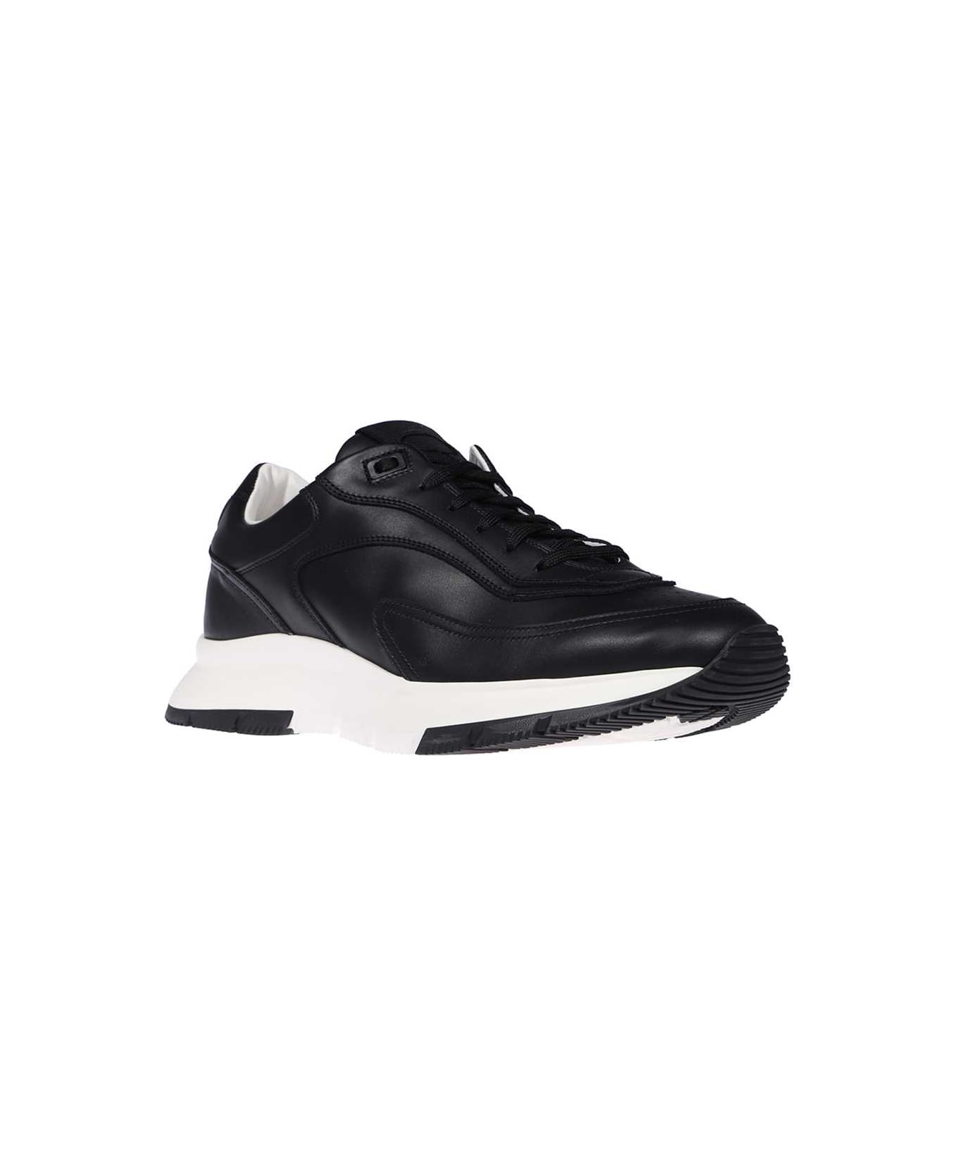 Gianvito Rossi Leather Low-top Sneakers - black