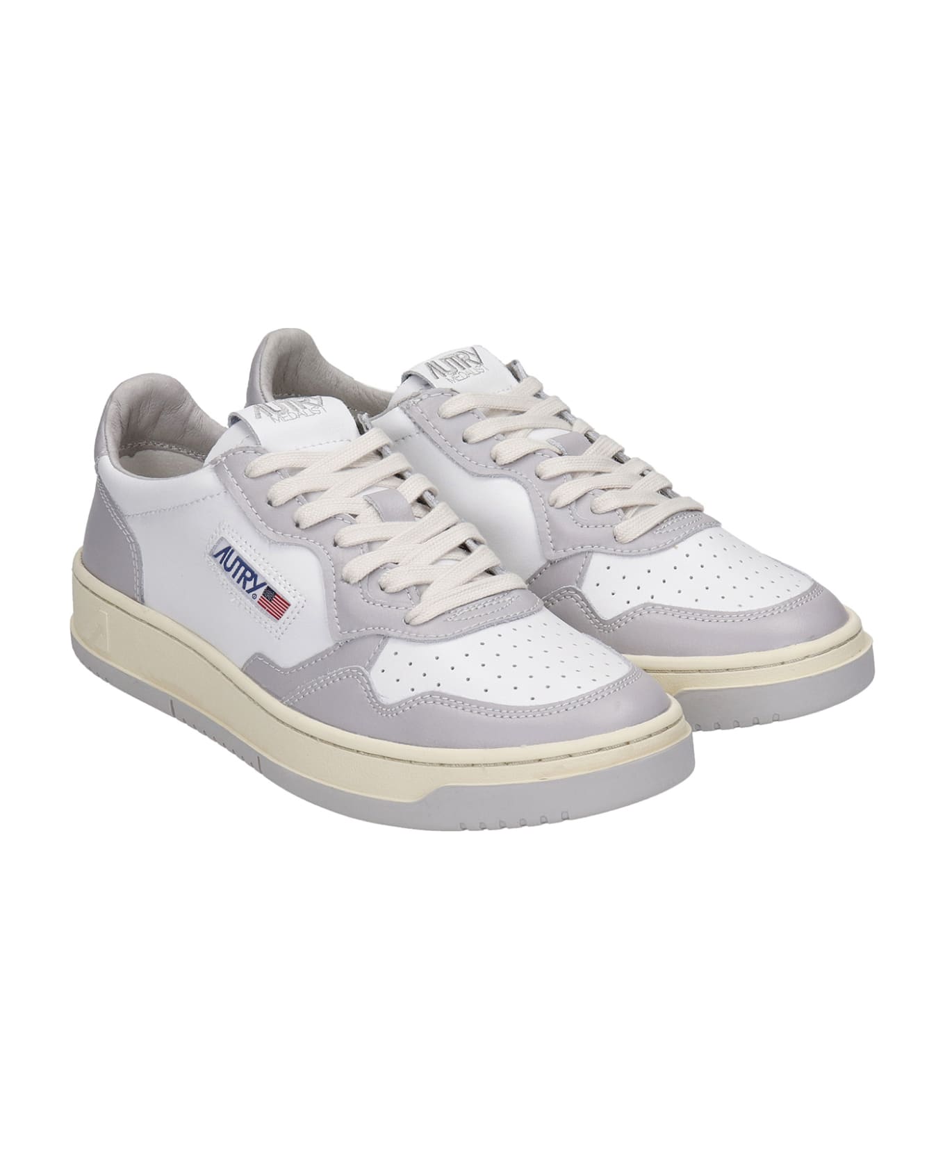 Autry 01 Sneakers In White Leather - Bianco