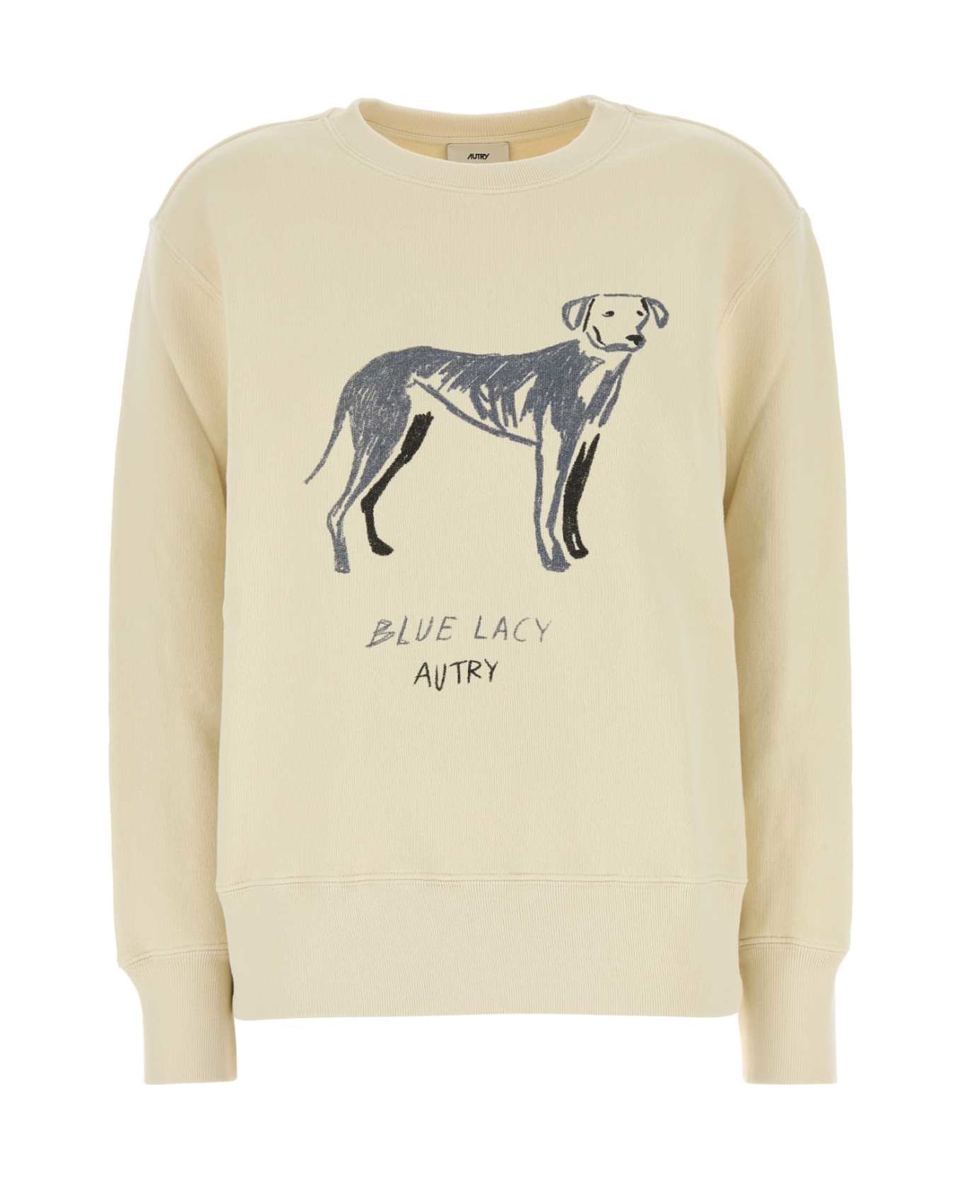 Autry Cream Cotton Main Wom Sweatshirt - 76JS