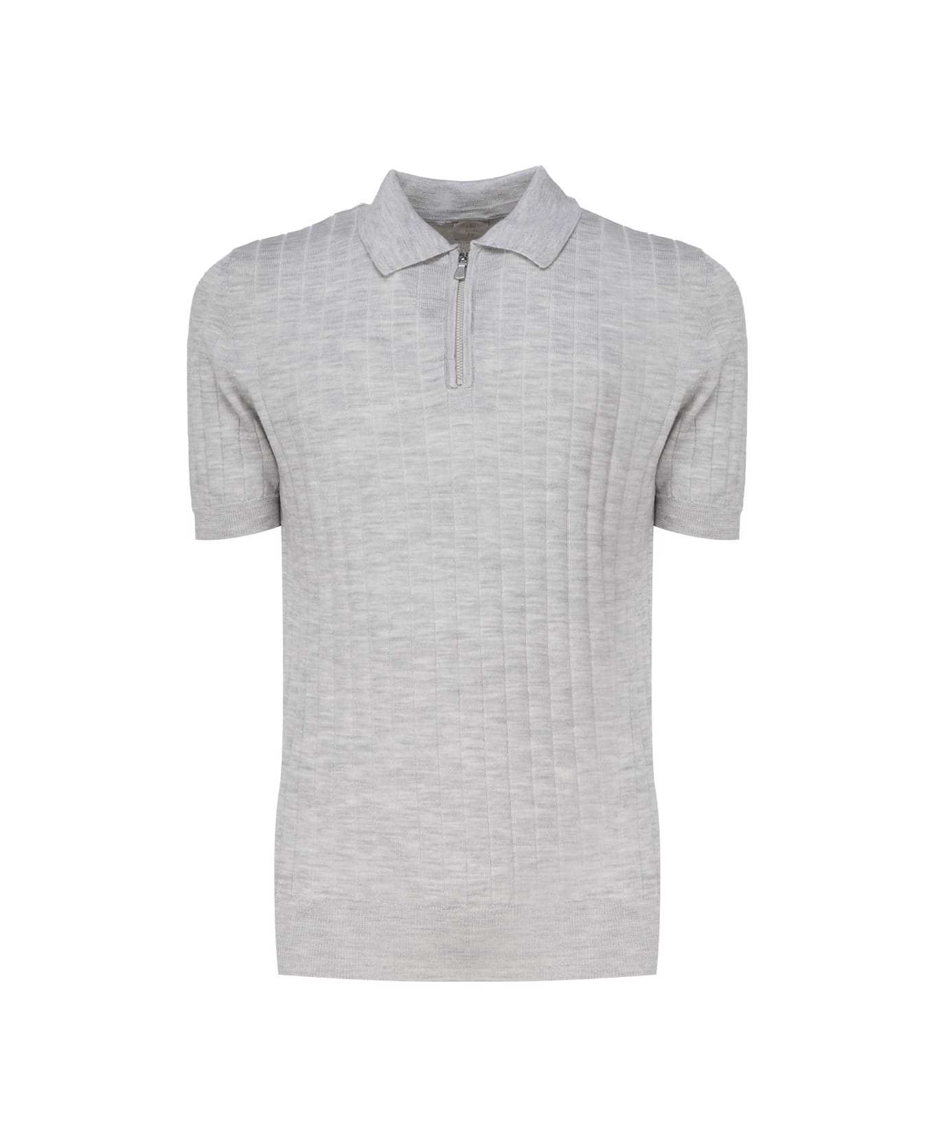 Eleventy Short-sleeved Polo Shirt - Grey