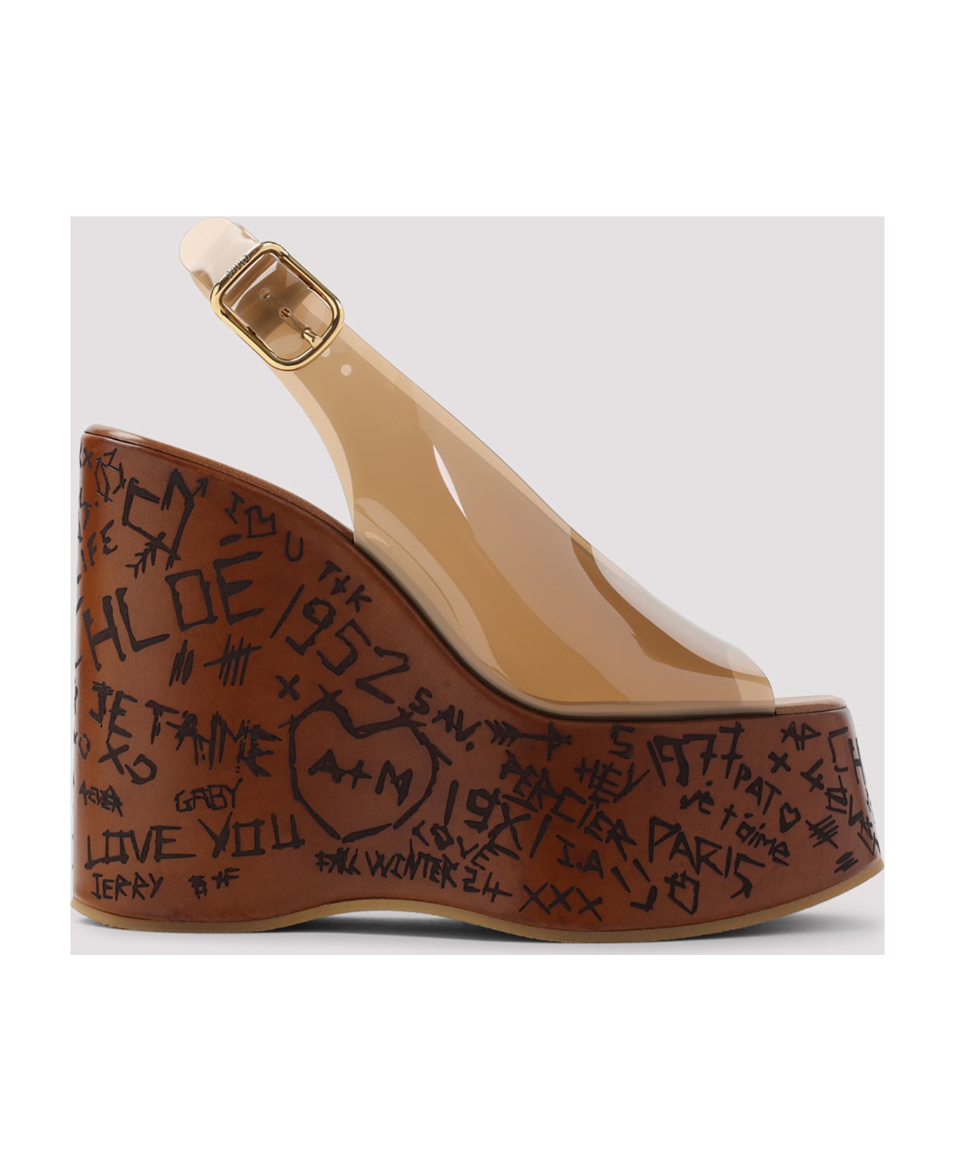 Chloé 
maxime
 Wedge Sandals - Sunny Brown