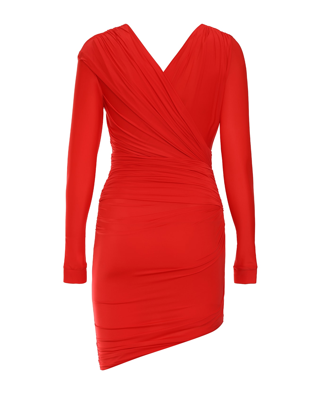 Balenciaga Jersey Mini Dress - RED