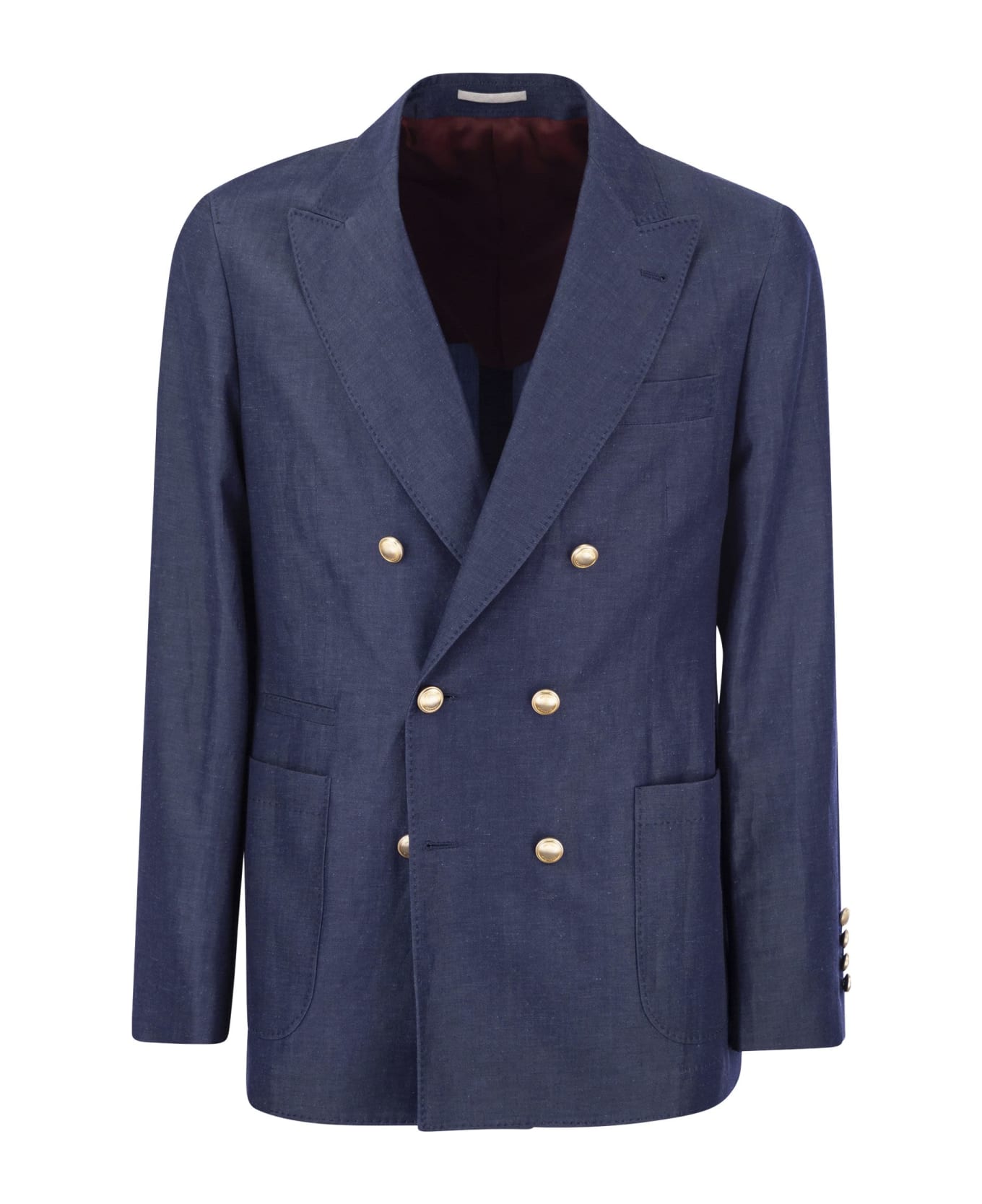 Brunello Cucinelli Double-breasted Jacket - Blue
