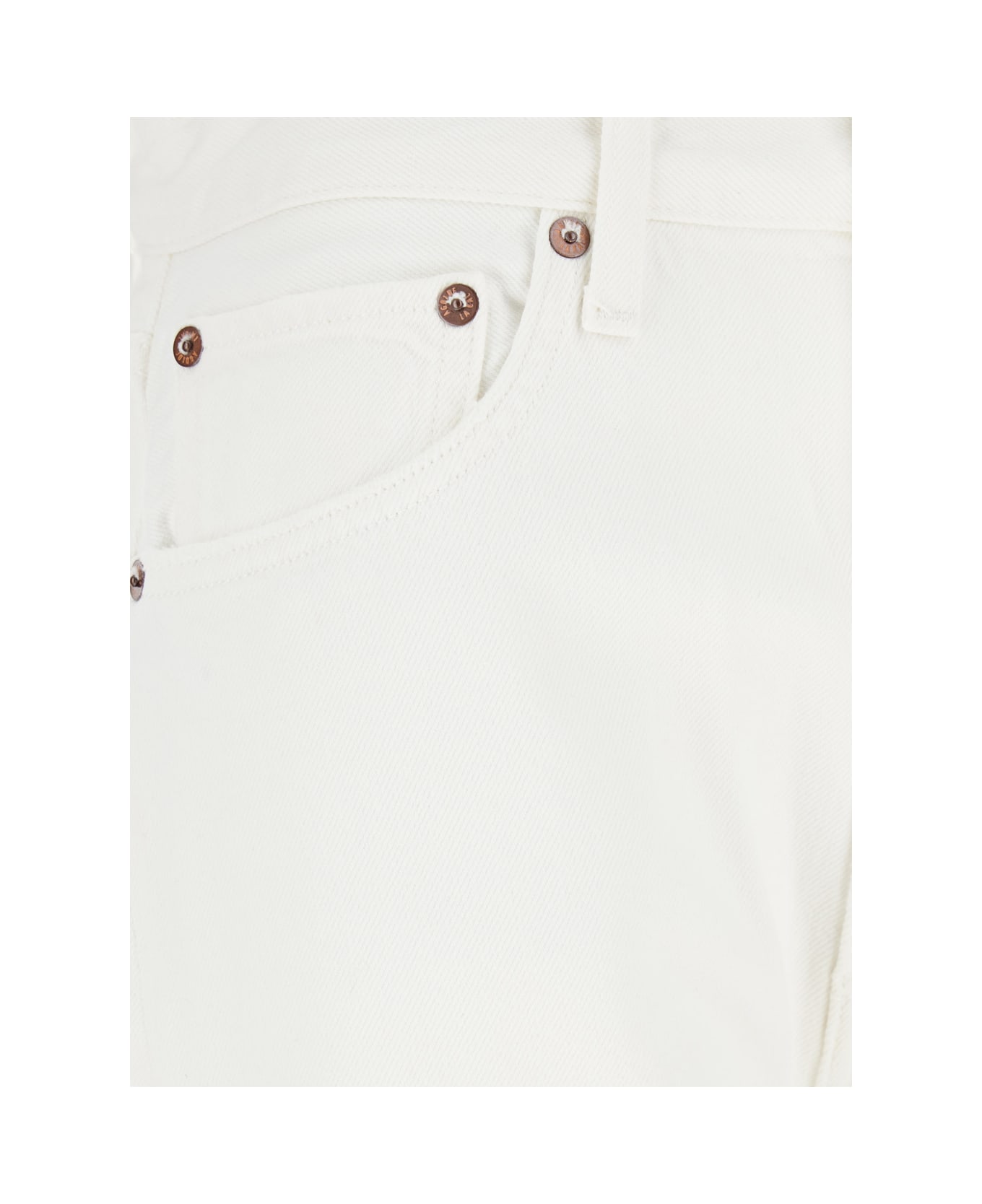 【送料&関税込】AGOLDE luna White Jeans With Logo Patch On T Luna High Rise Pieced Taper in Element – AGOLDE