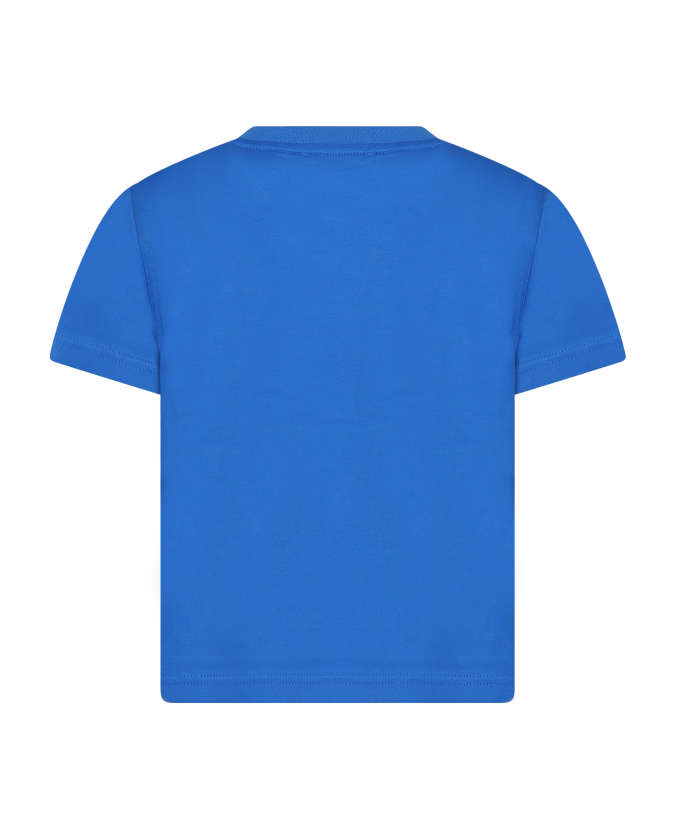 Burberry Light Blue T-shirt For Boy With Logo - Light Blue