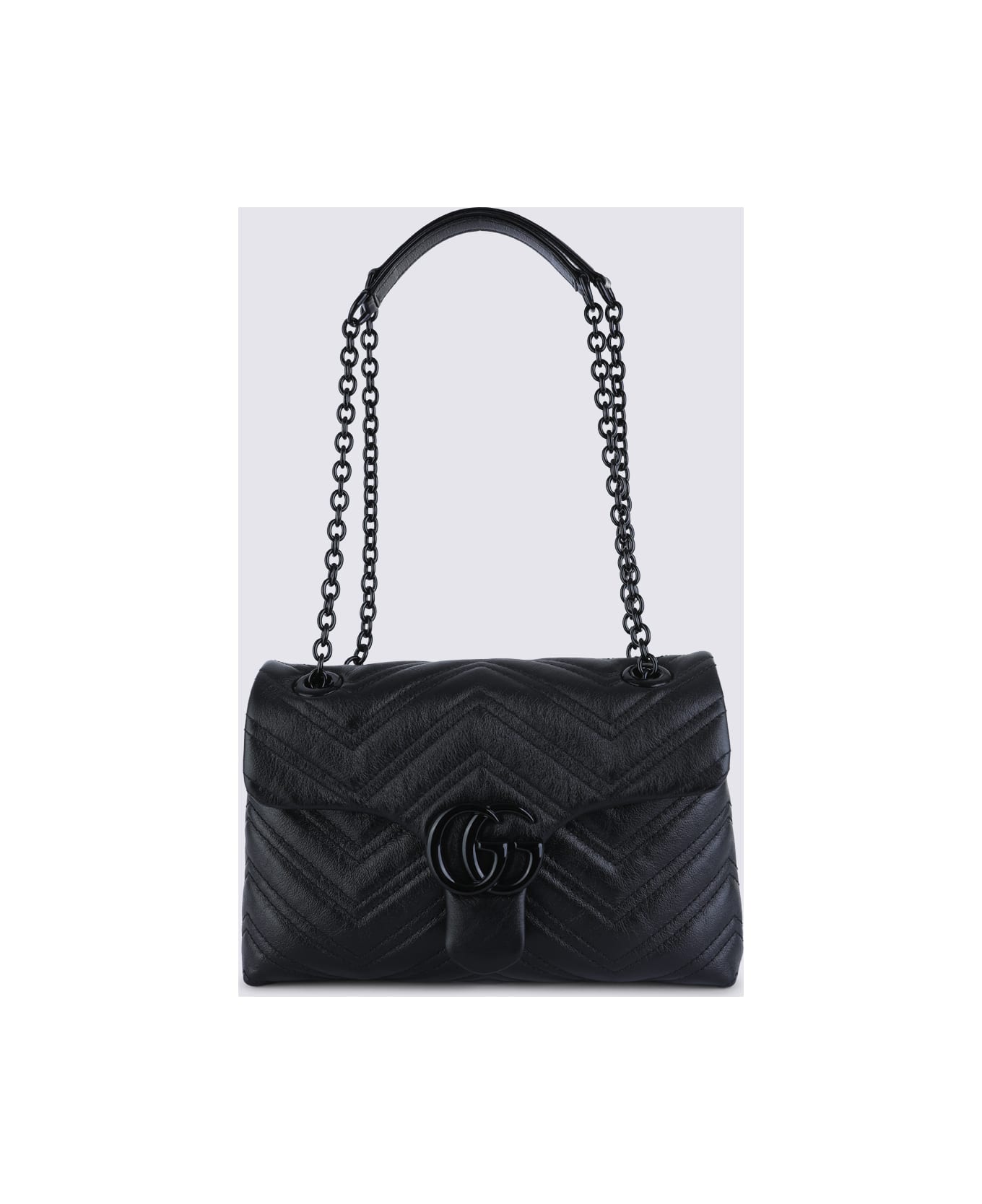 Gucci Black Leather Shoulder Bag - Black