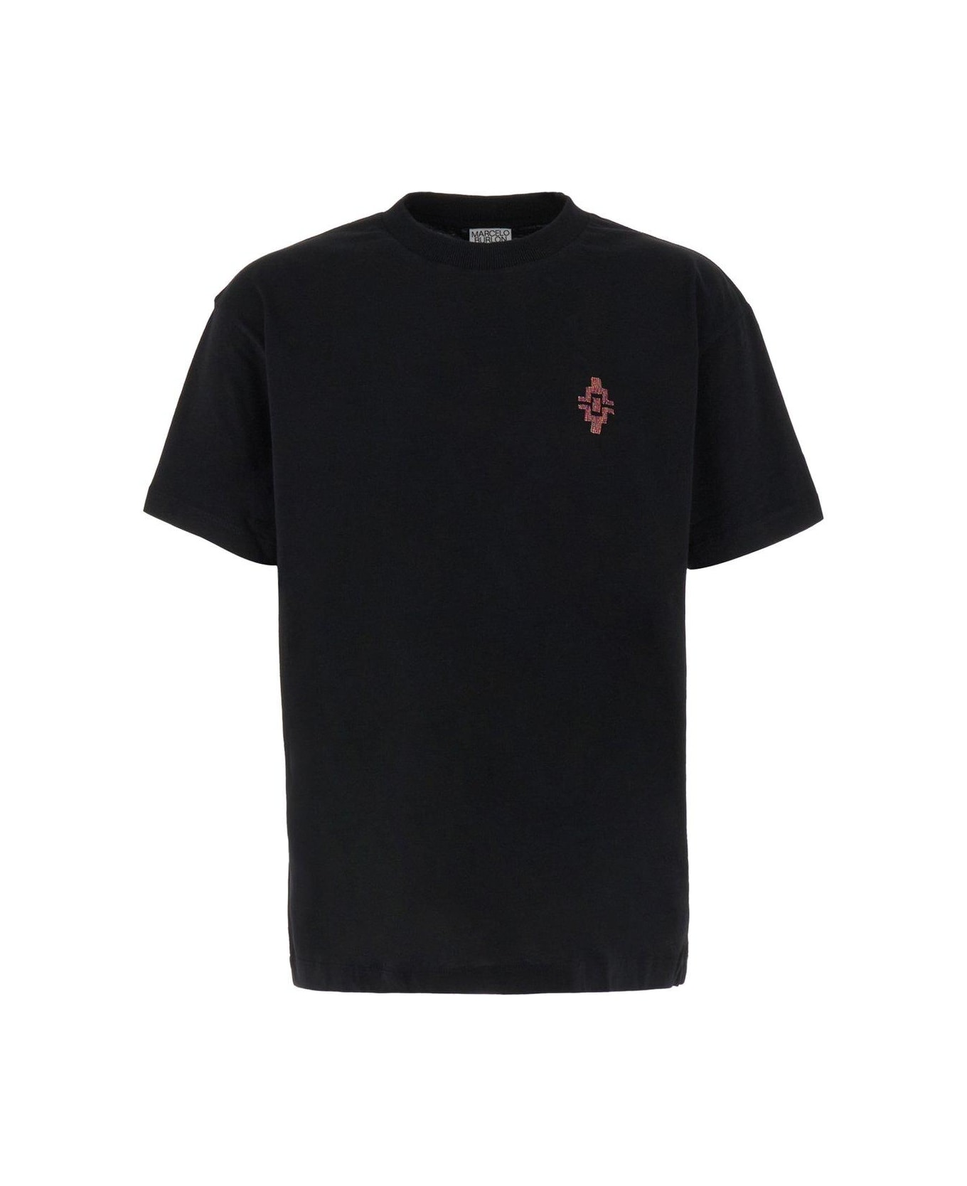 Marcelo Burlon Crewneck Short-sleeved T-shirt - Black シャツ