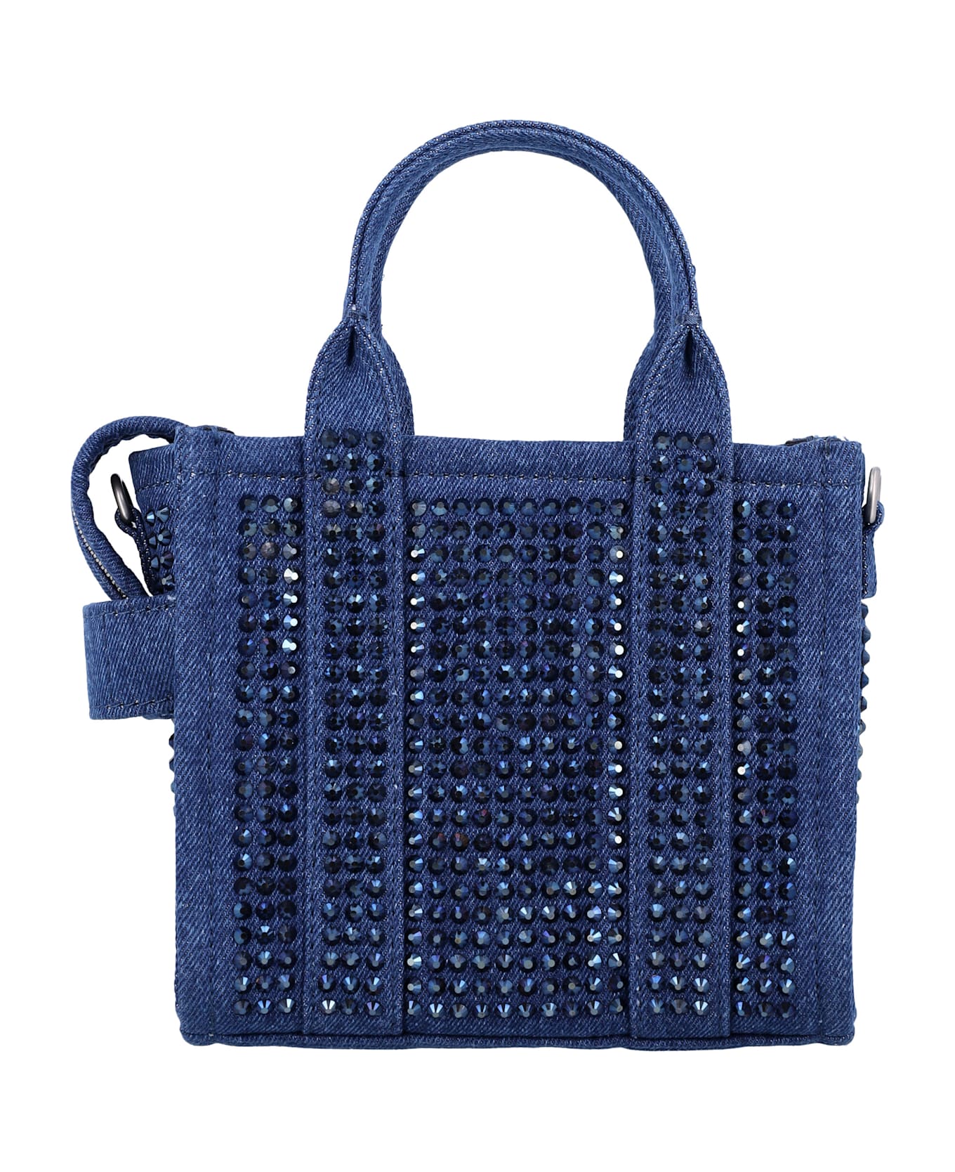 Marc Jacobs The Crystal Denim Crossbody Tote Bag - DARK WASH BLUE