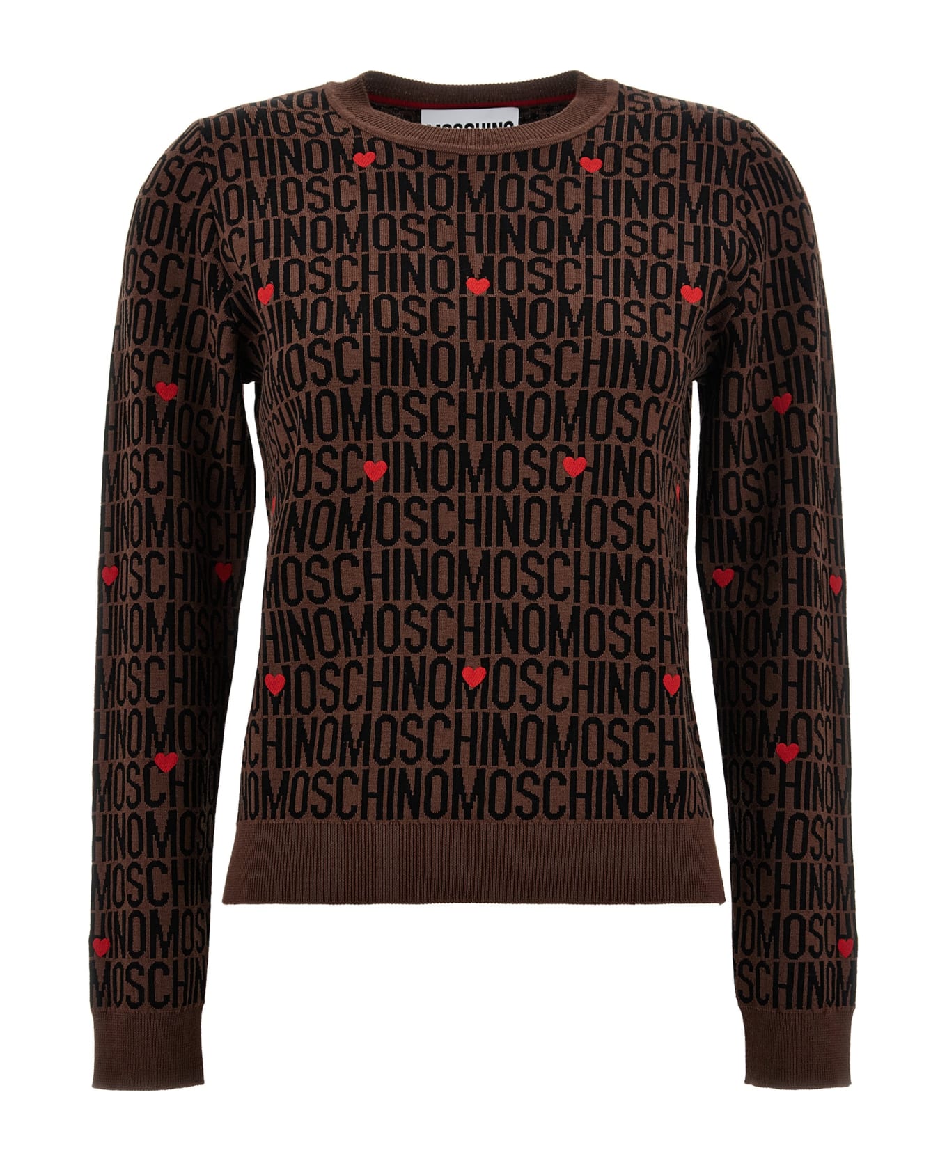 Moschino 'logo' Sweater - Brown