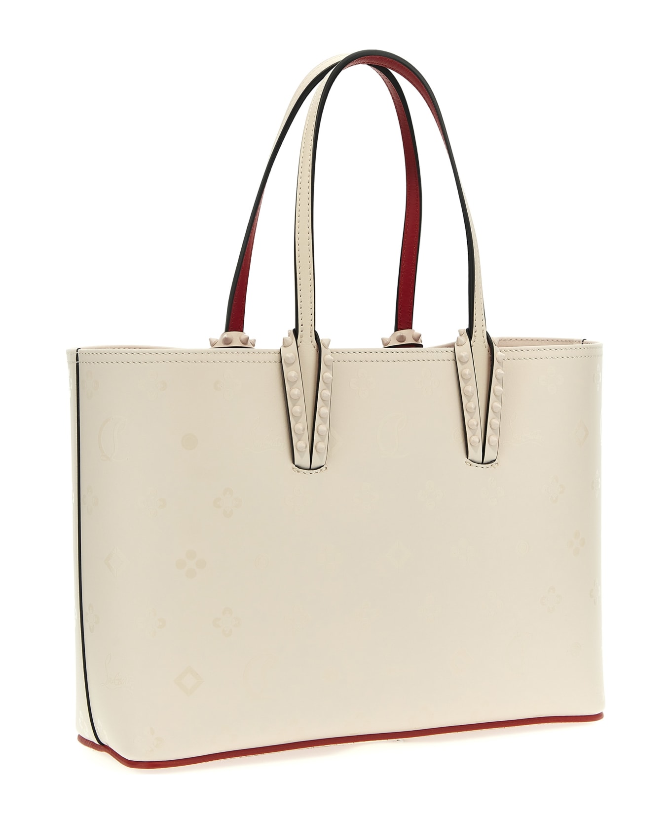 Christian Louboutin 'cabata Small' Shopping Bag - White