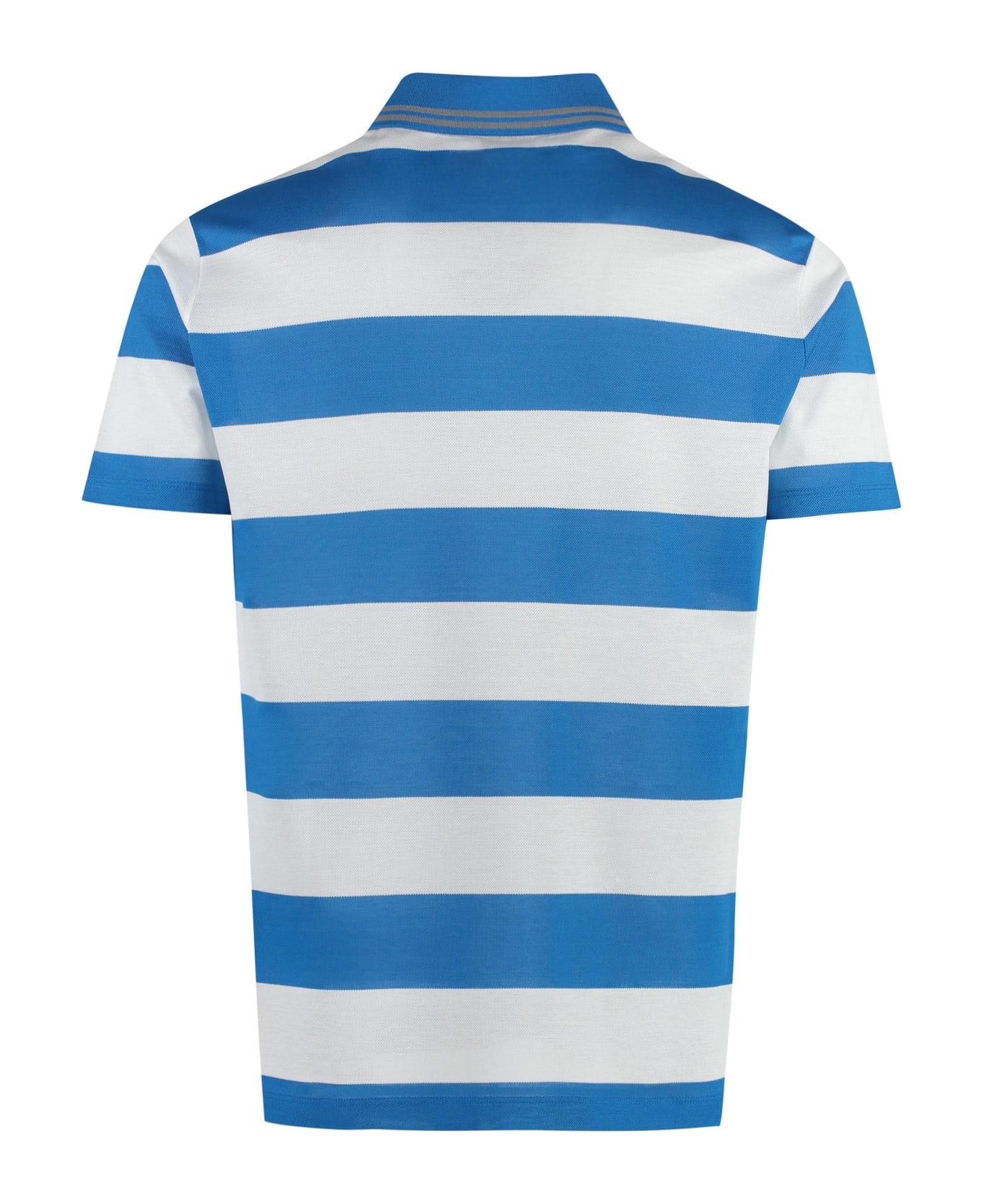 Paul&Shark Cotton-piqué Polo Shirt - Light Blue