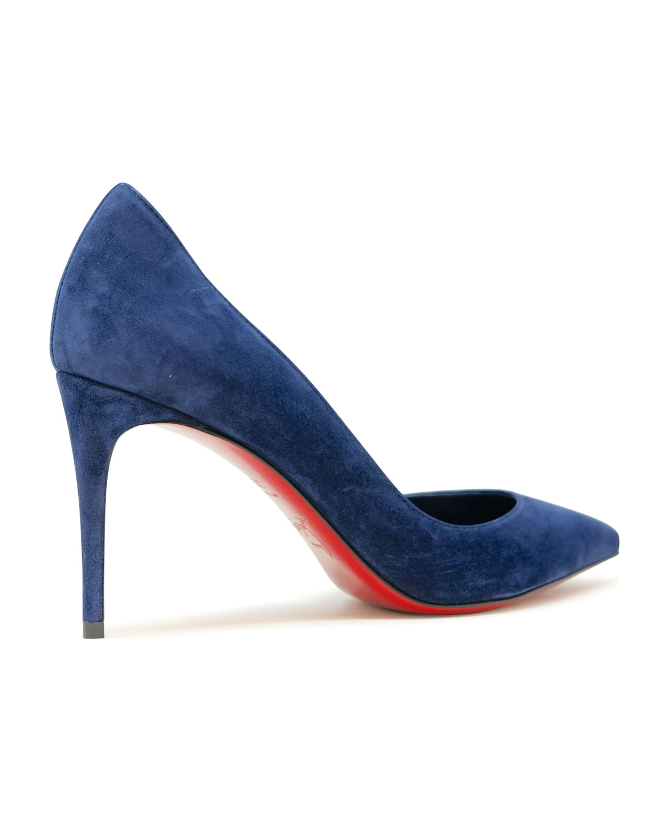 Christian Louboutin Blue Suede Iriza 85 Pumps - BLUE