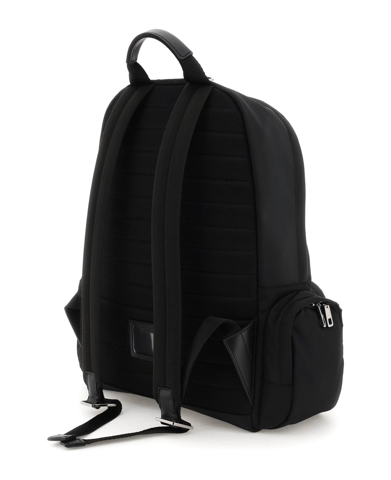 Dolce & Gabbana Nylon Backpack With Logo - Nero/nero