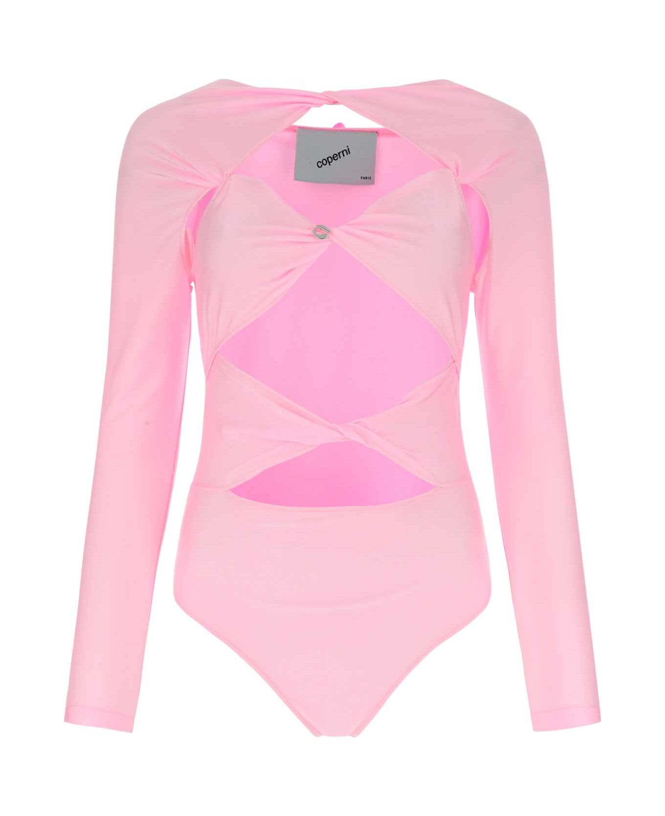 Coperni Fluo Pink Lycra Bodysuit - LPNK