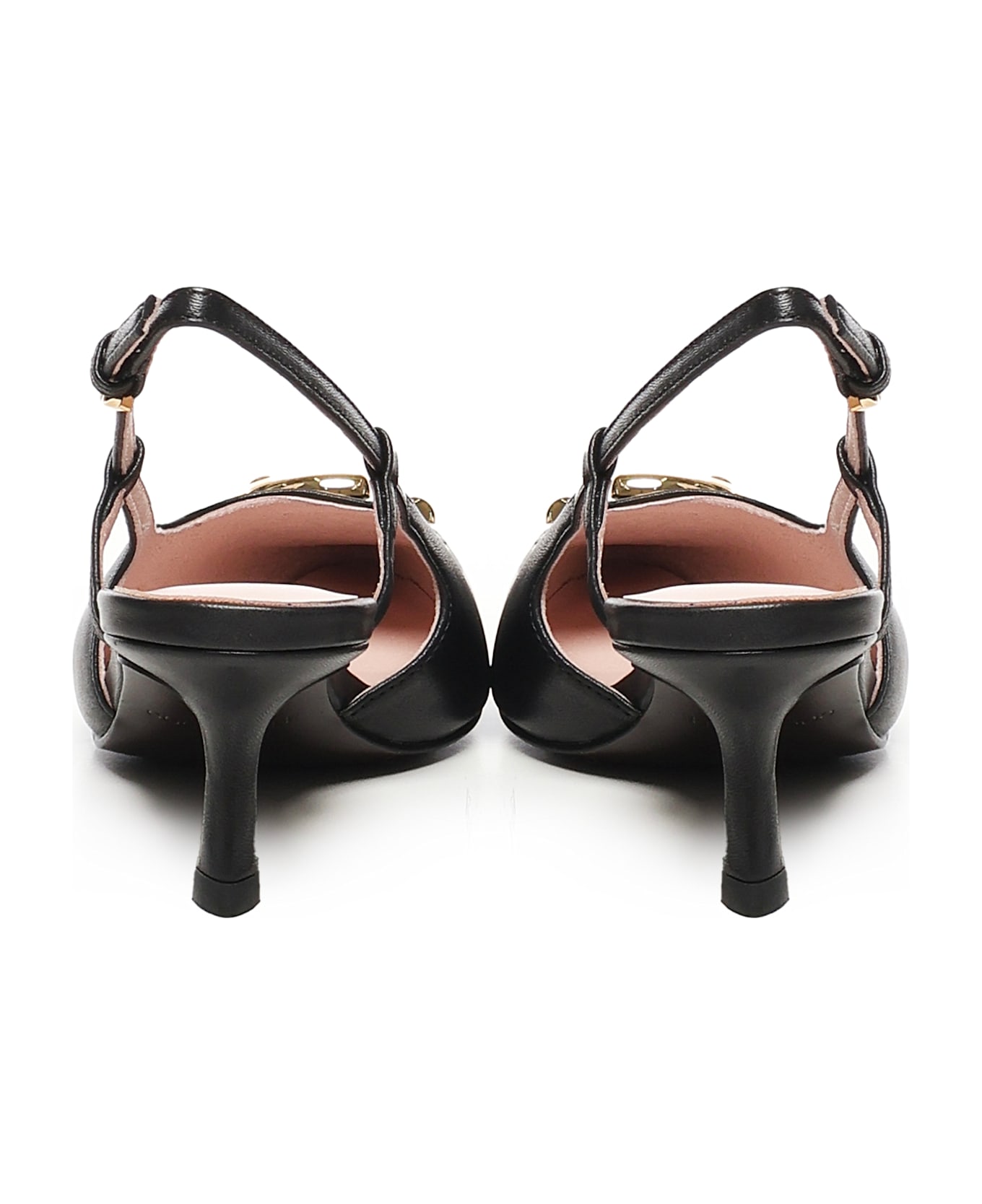 Coccinelle C-me Smooth Slingbacks - Black