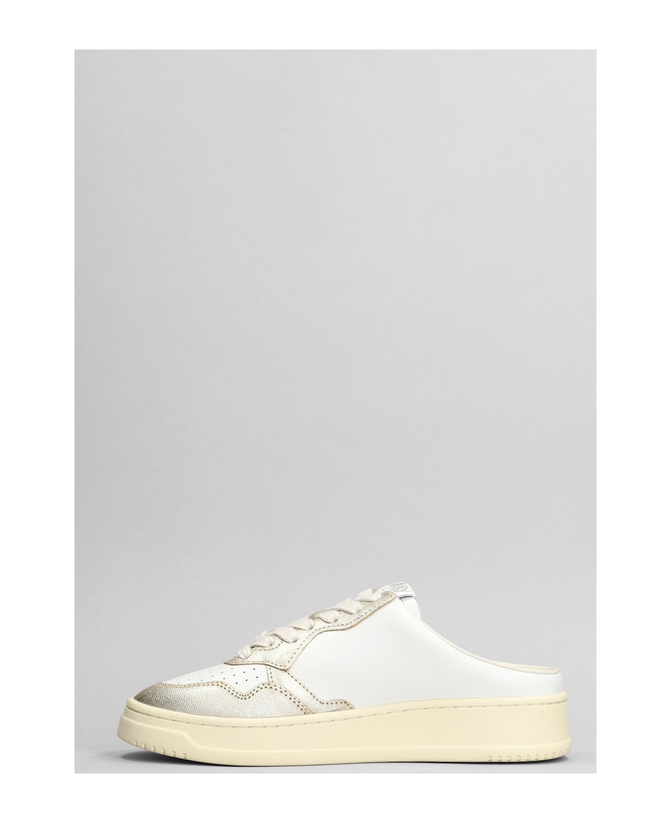 Autry Logo Patched Low Sneakers Mule - white スニーカー
