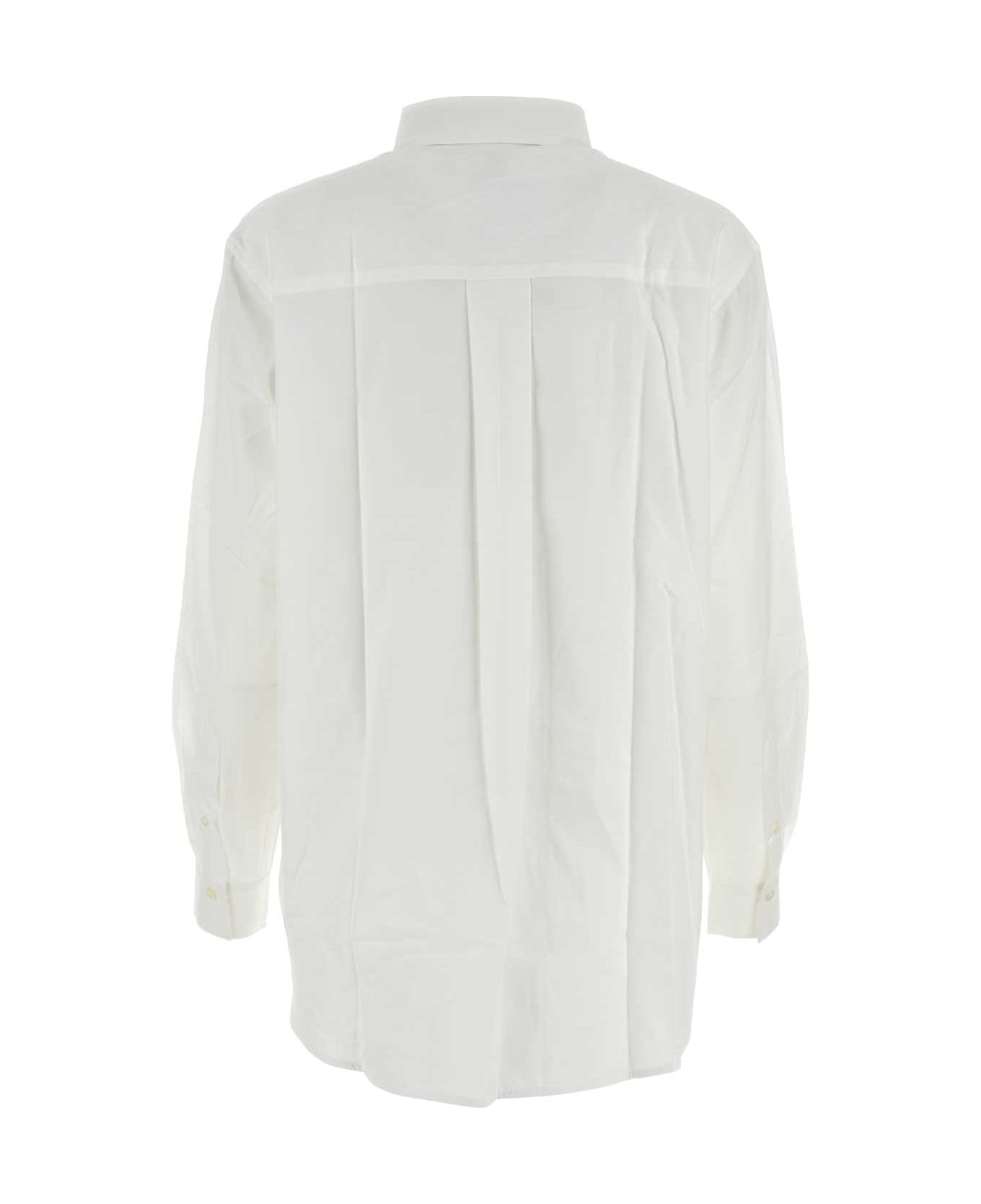 Totême White Poplin Shirt - White