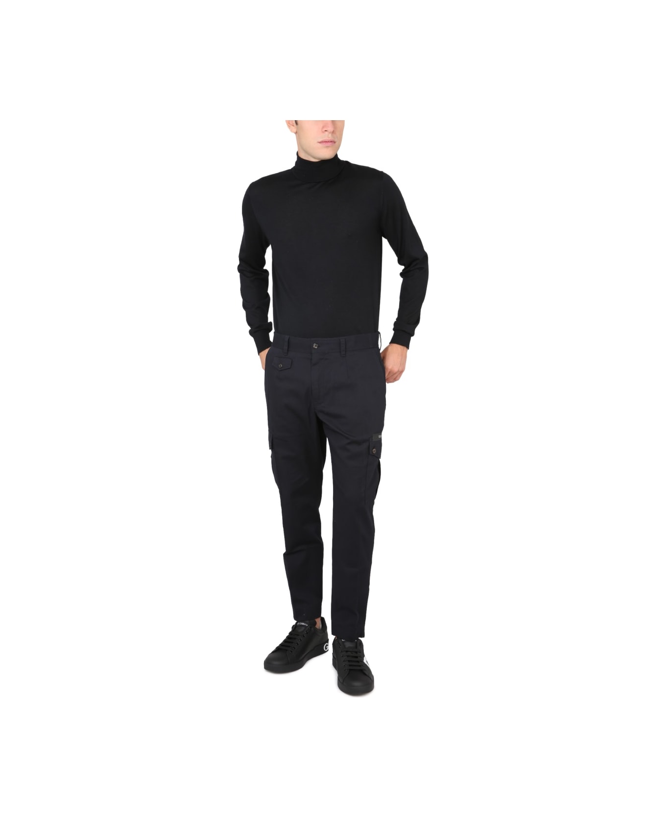 Dolce 
Gabbana Maglia A Collo Alto - BLACK