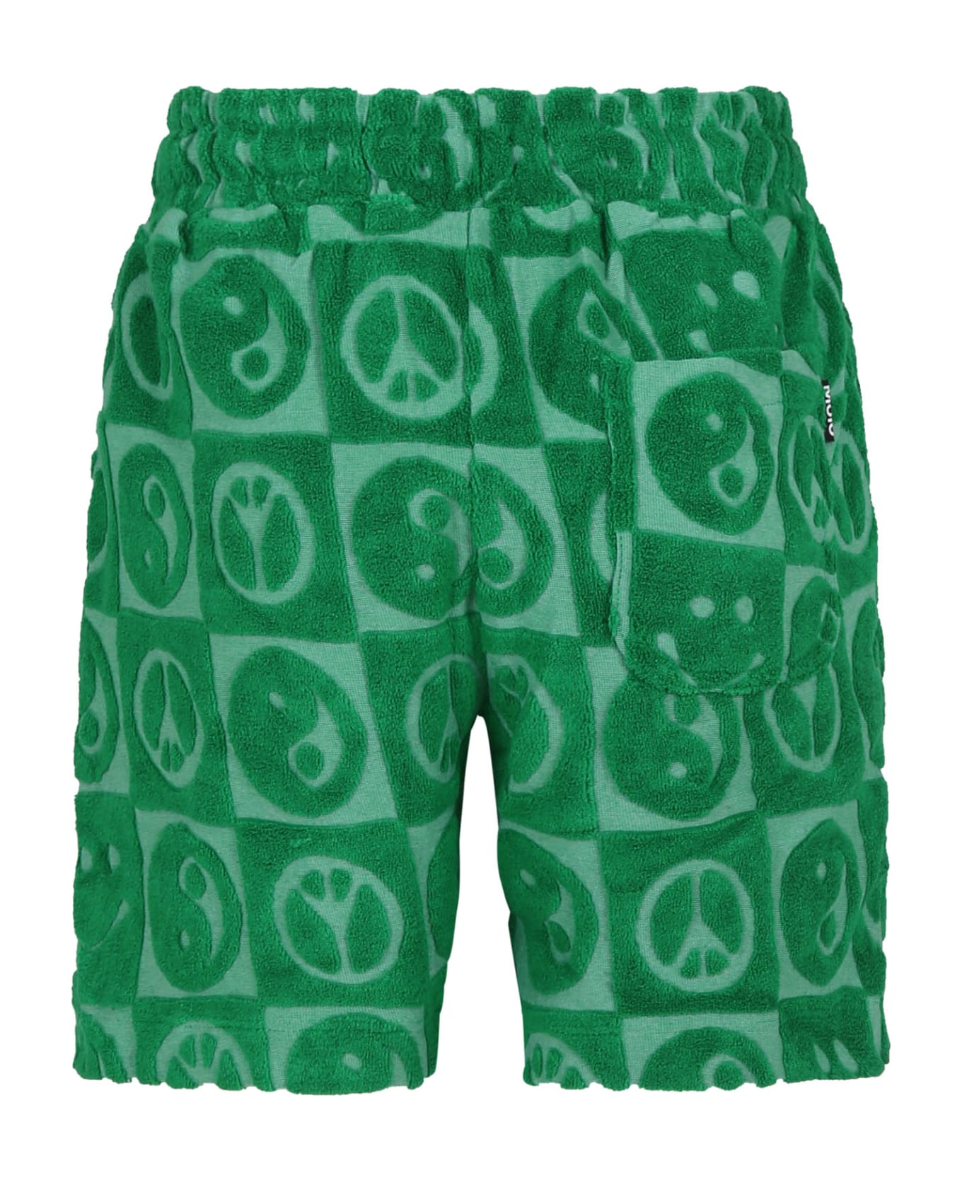 Molo Green Short For Boy With Yin And Yang - Green ボトムス