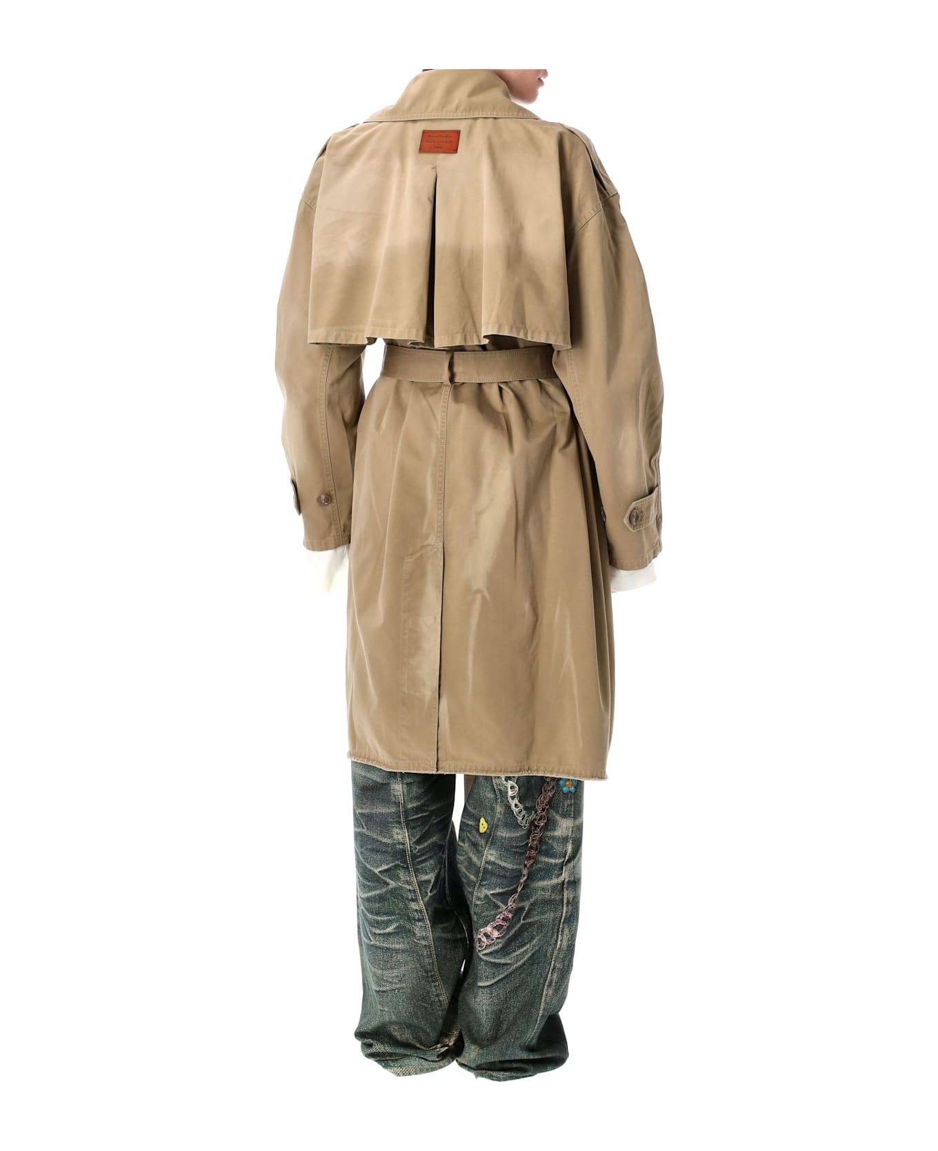 Acne Studios Belted Coat - MUSHROOM BEIGE