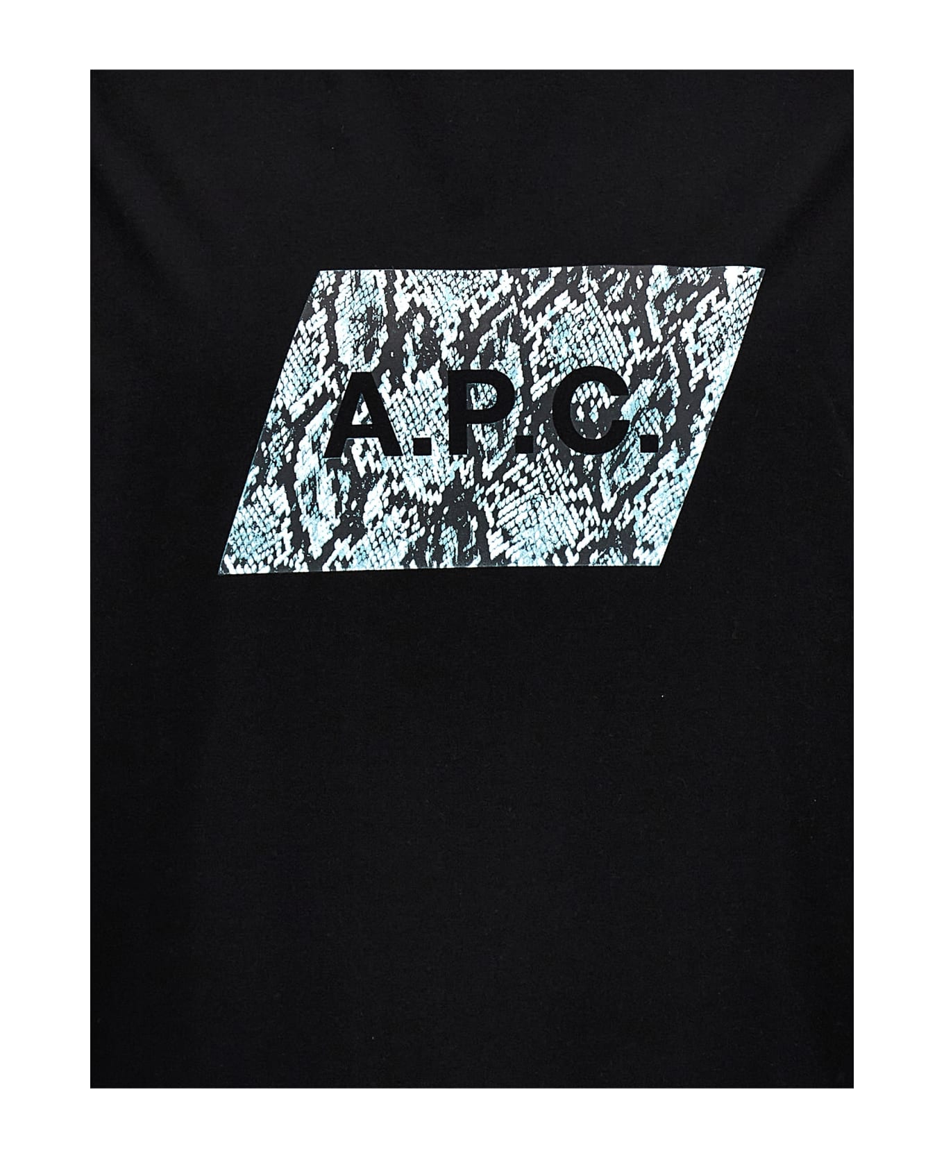 A.P.C. Cobra Cotton Crew Neck T-shirt - Black