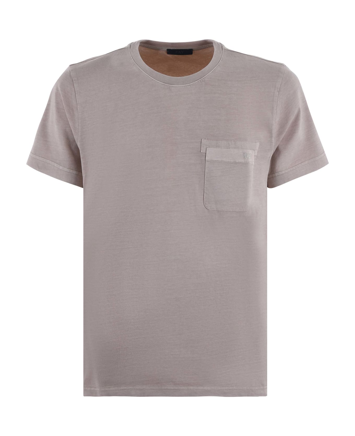 Fay T-shirt In Cotton - Beige シャツ