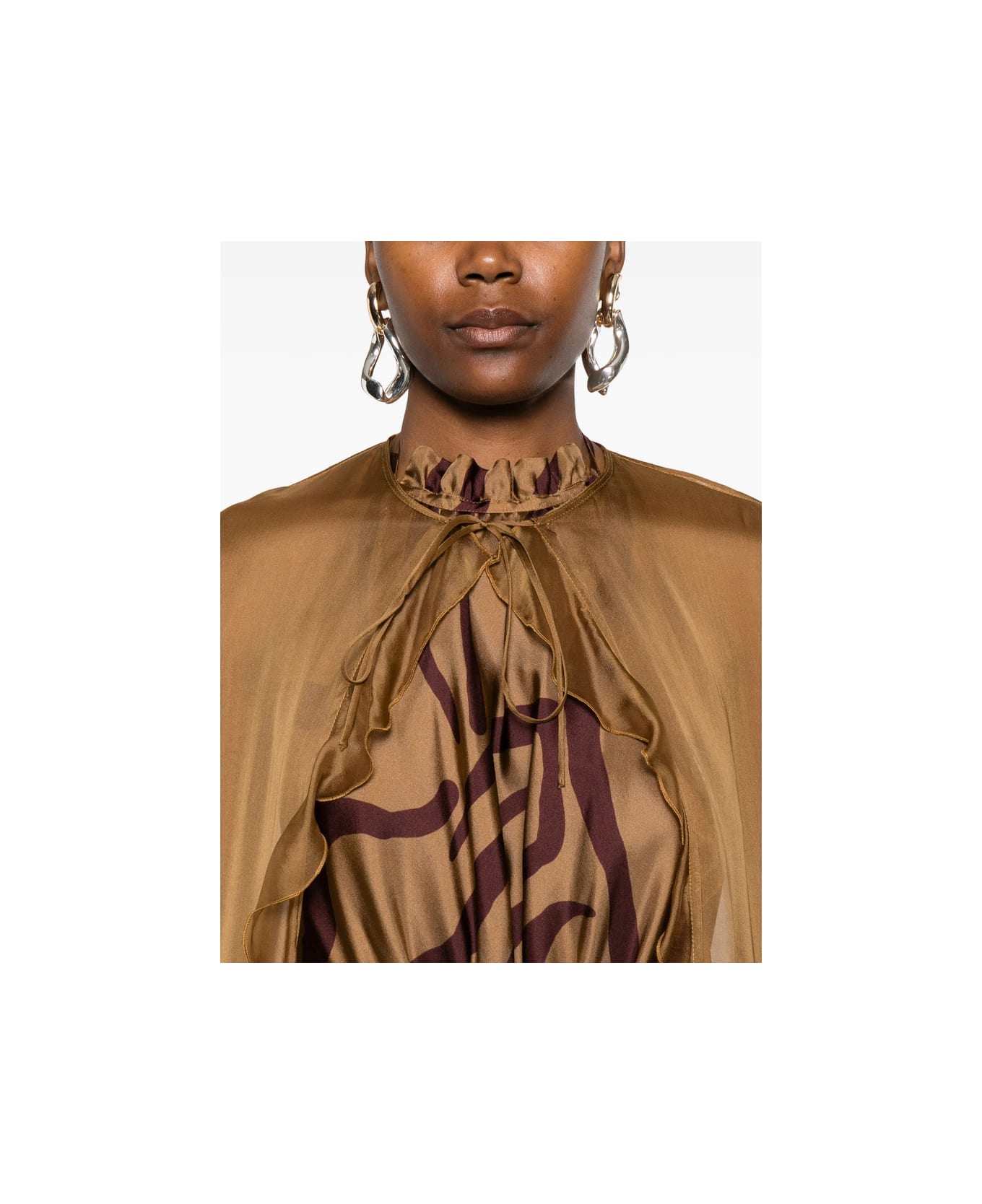 Raquel Diniz Cape - BROWN