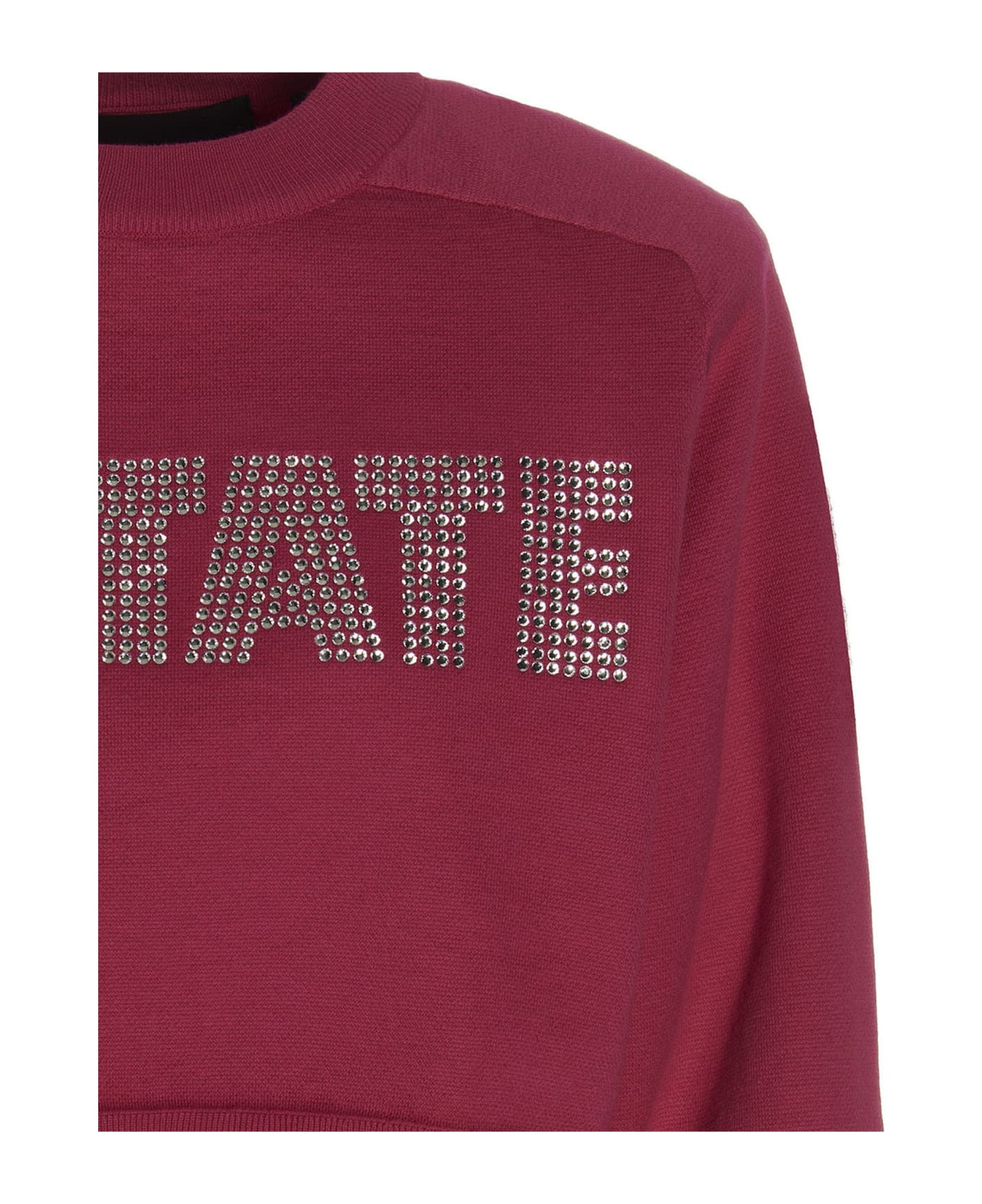 Rotate by Birger Christensen 'firm Rhinestone' Sweatshirt - Pink Glo