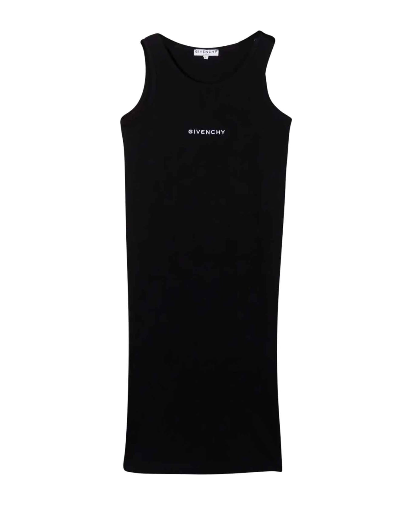 Givenchy Black Dress With Logo - Nero