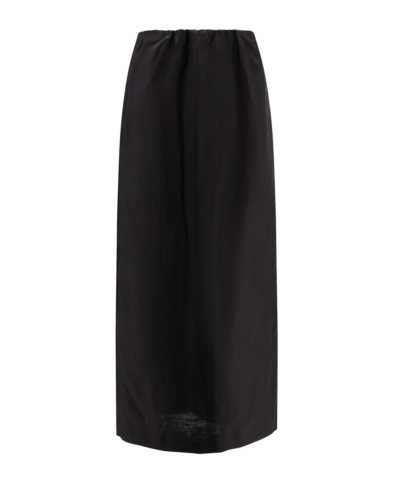 The Row Saul Cotton And Silk Long Skirt - Black