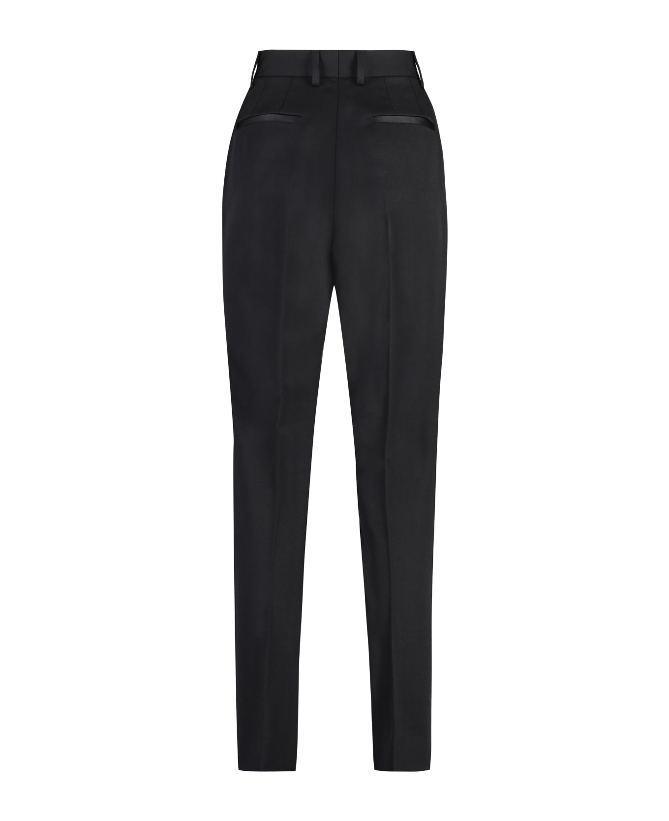 Dolce & Gabbana Wool Gabardine Trousers - black