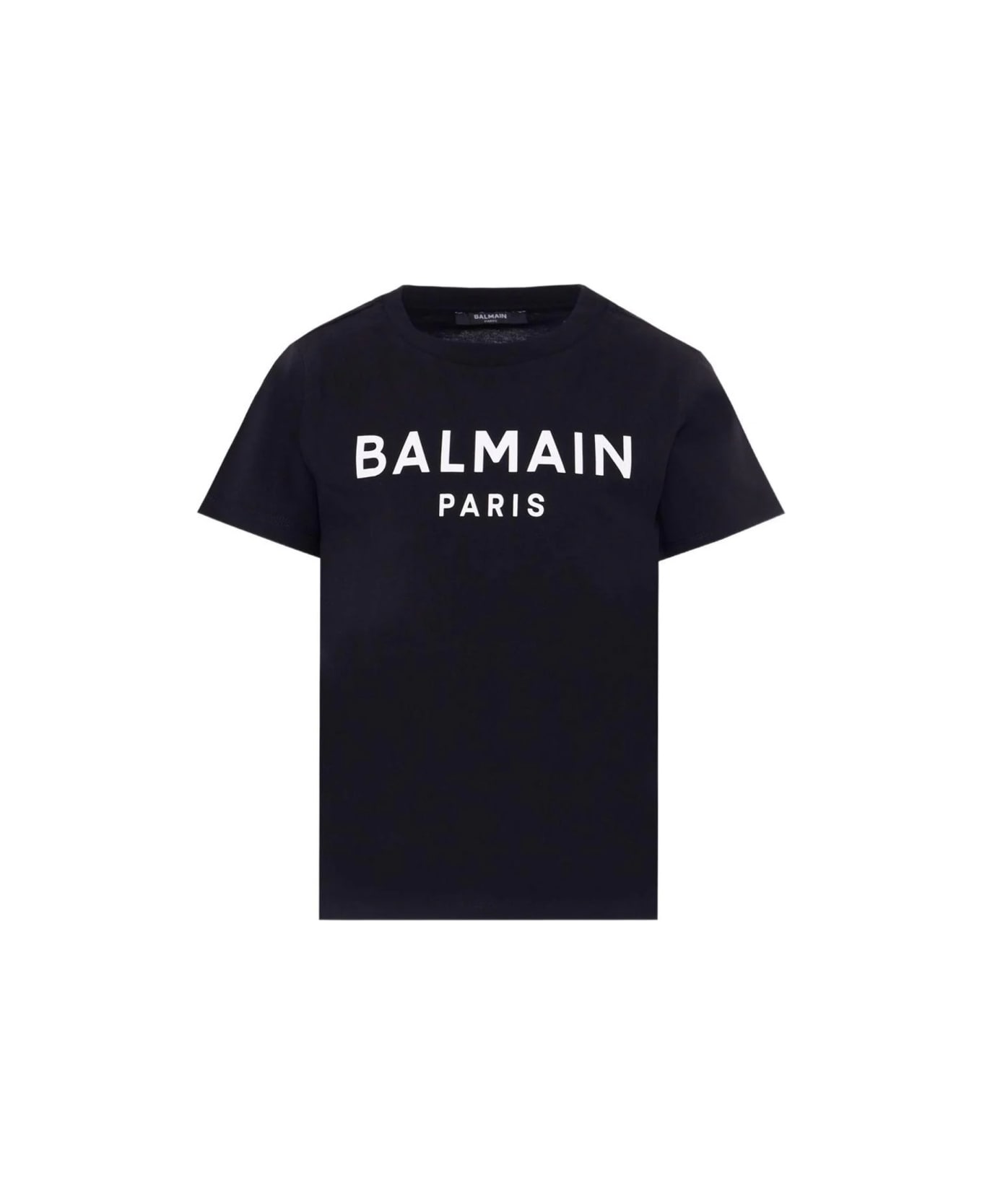 Balmain T-shirt With Logo - BLACK