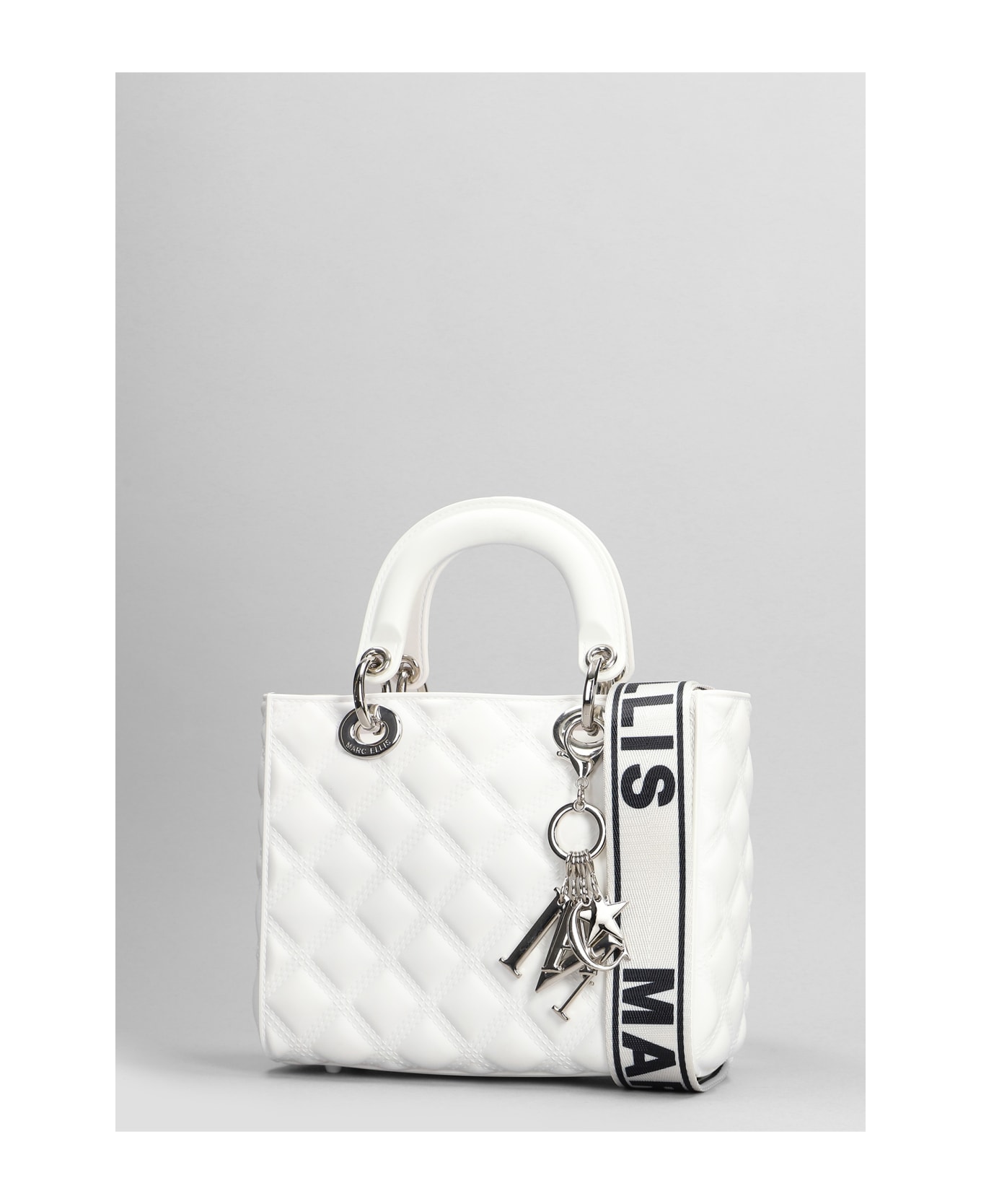 Marc Ellis Flat Missy M Hand Bag In White Pvc - white