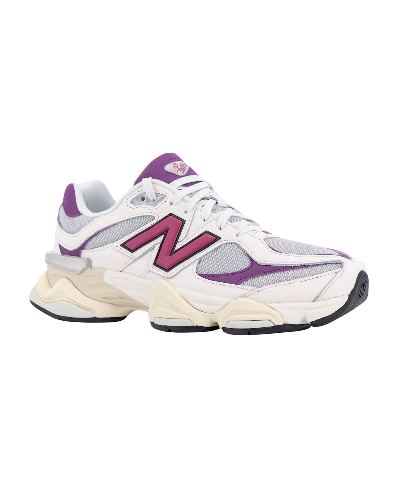 New Balance Mesh And Leather Sneakers - Purple