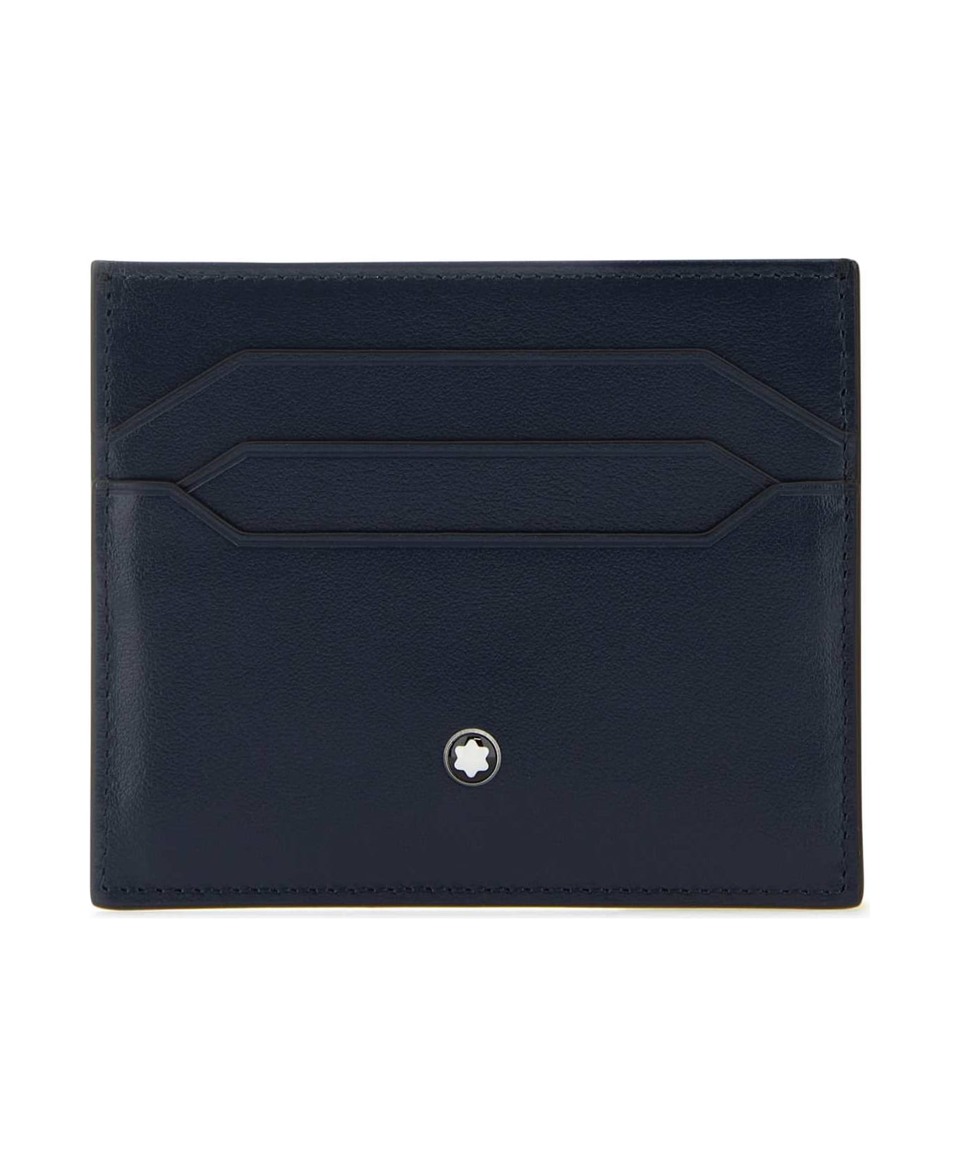Montblanc Blue Leather Cardholder - INKBLUE 財布