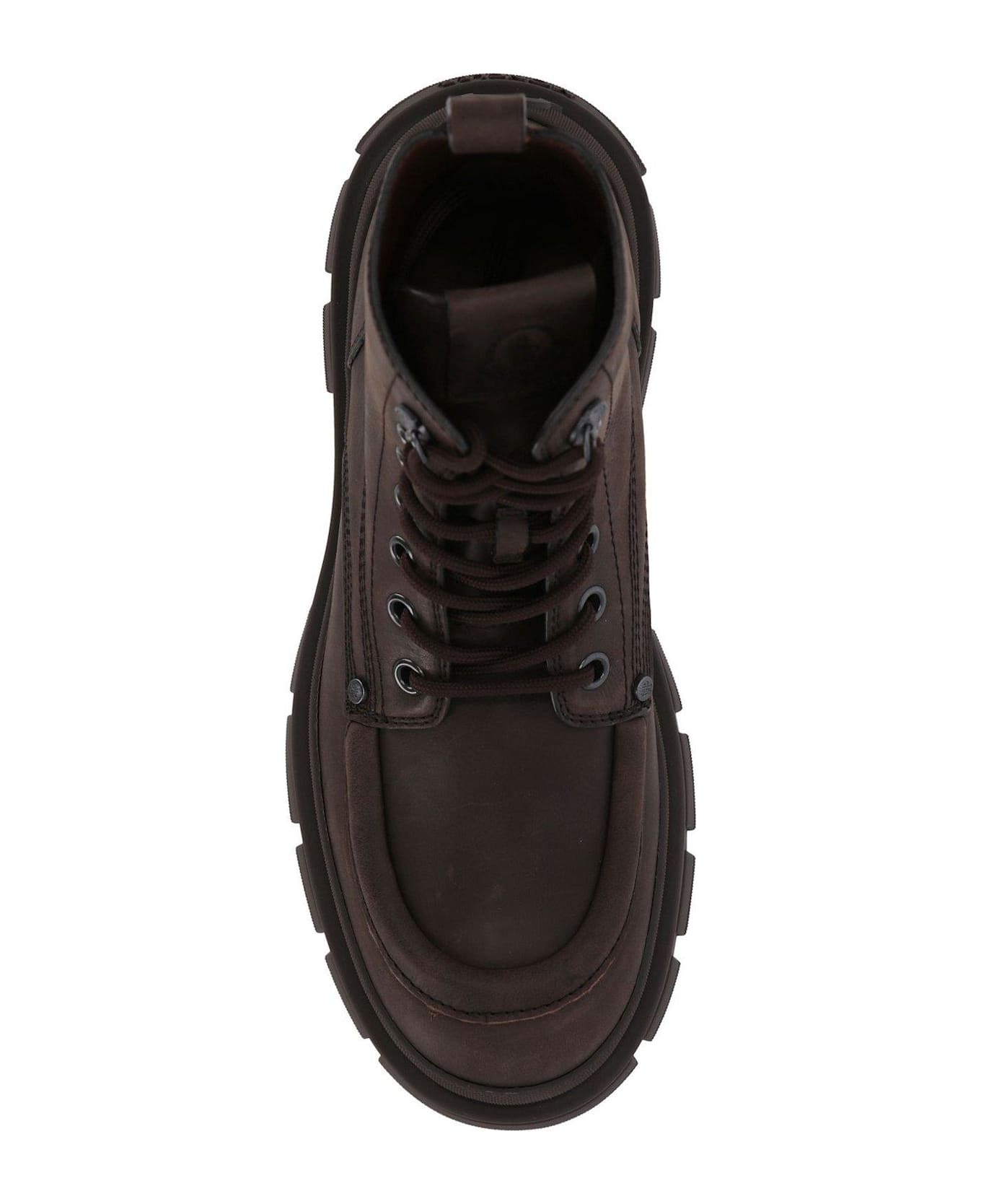 Moncler Hevea City Lace-up Boots - BROWN