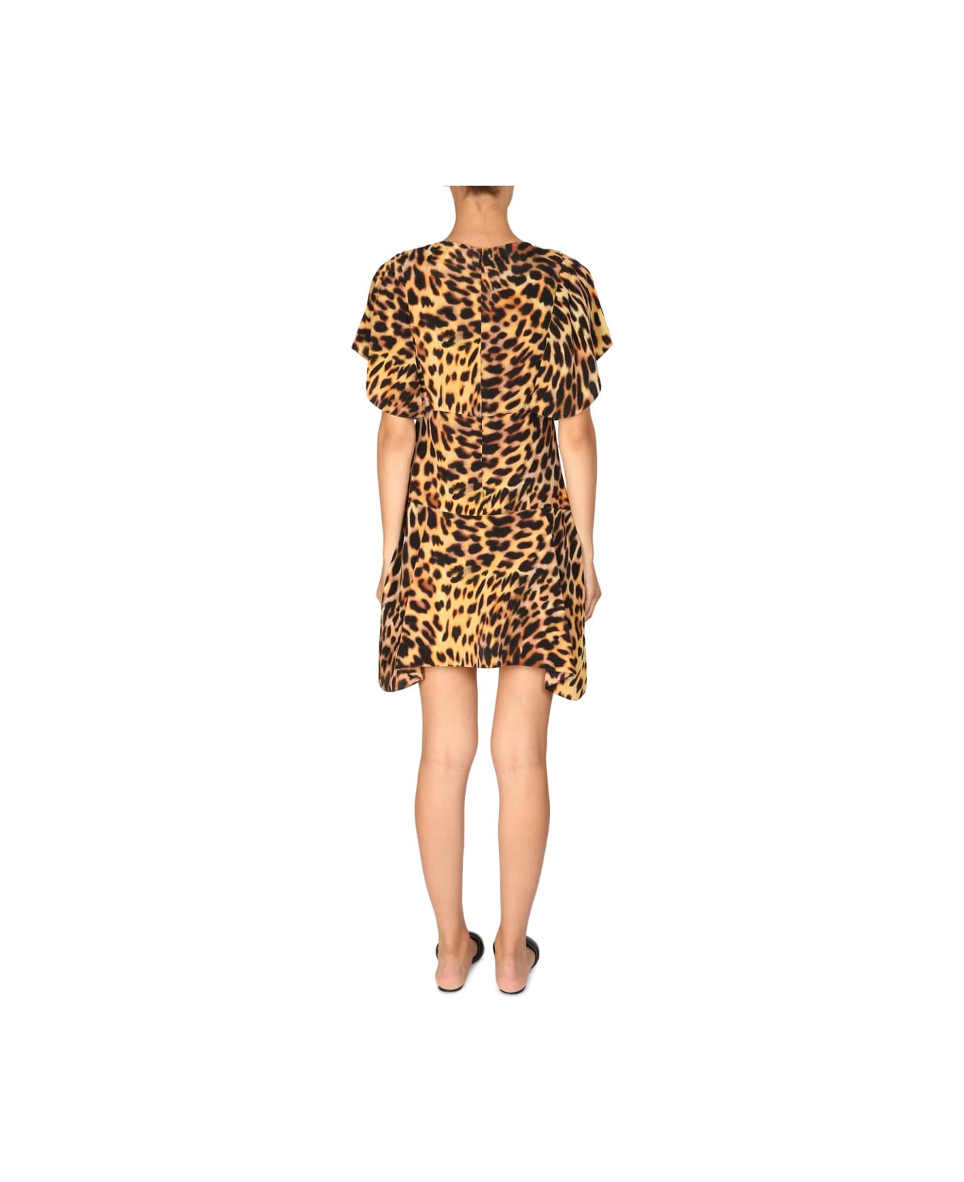 Stella McCartney Spotted Print Mini Dress - ANIMALIER