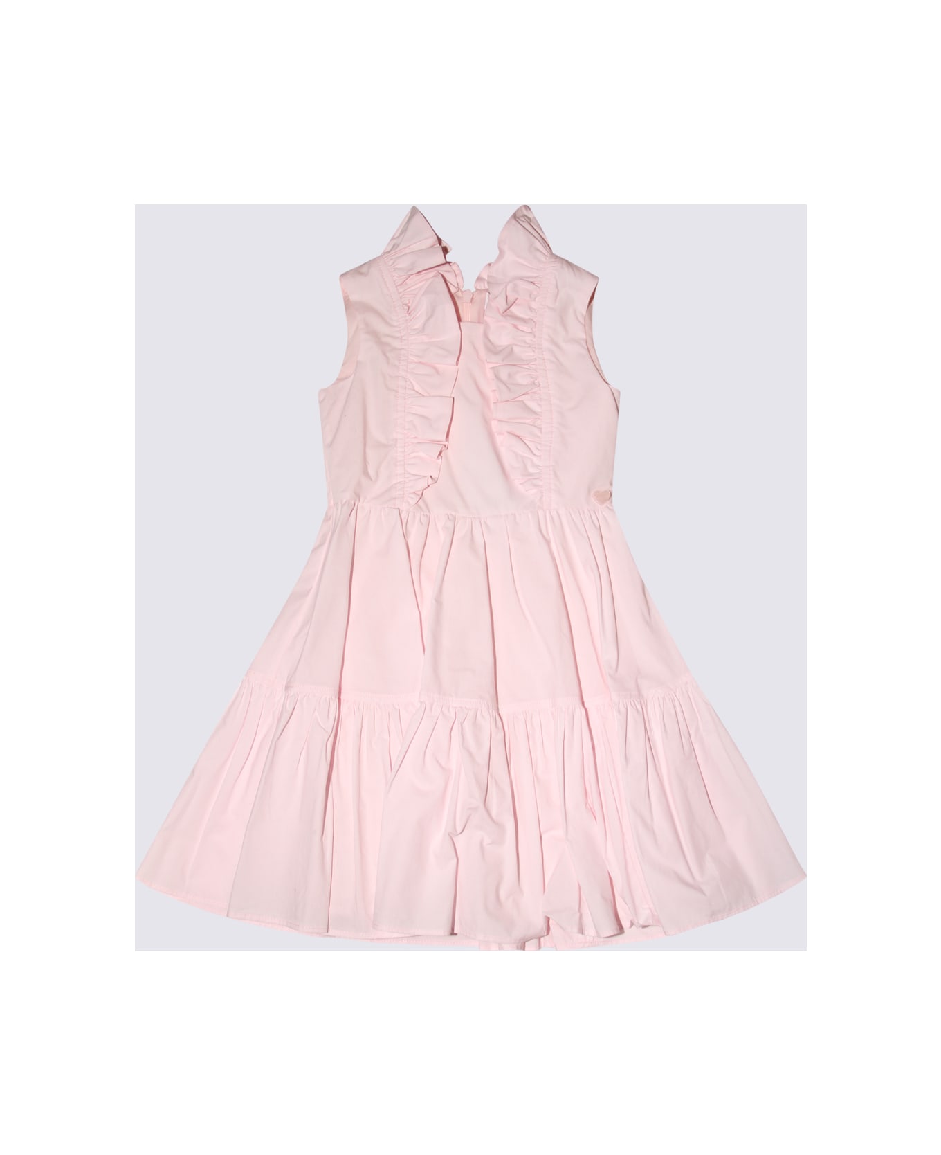 Monnalisa Antique Pink Cotton Dress - Pink ジャンプスーツ